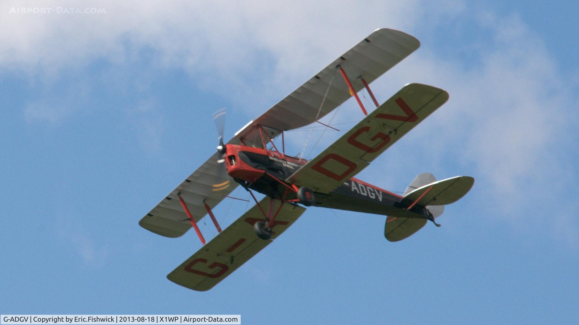 G-ADGV, 1935 De Havilland DH-82A Tiger Moth II C/N 3340, 45. G-ADGV at The 28th. International Moth Rally at Woburn Abbey, Aug. 2013.