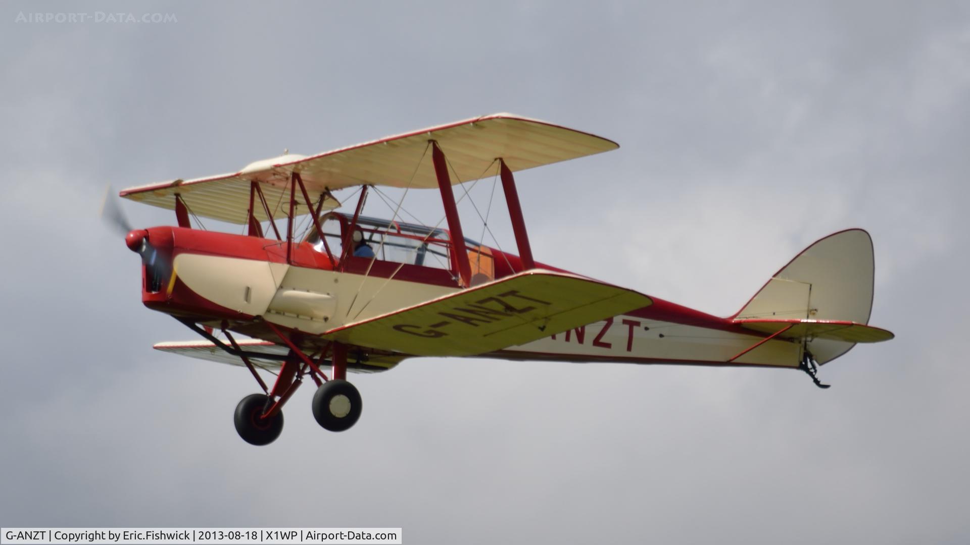 G-ANZT, 1957 Thruxton Jackaroo C/N 84176, 43. G-ANZT at The 28th. International Moth Rally at Woburn Abbey, Aug. 2013.