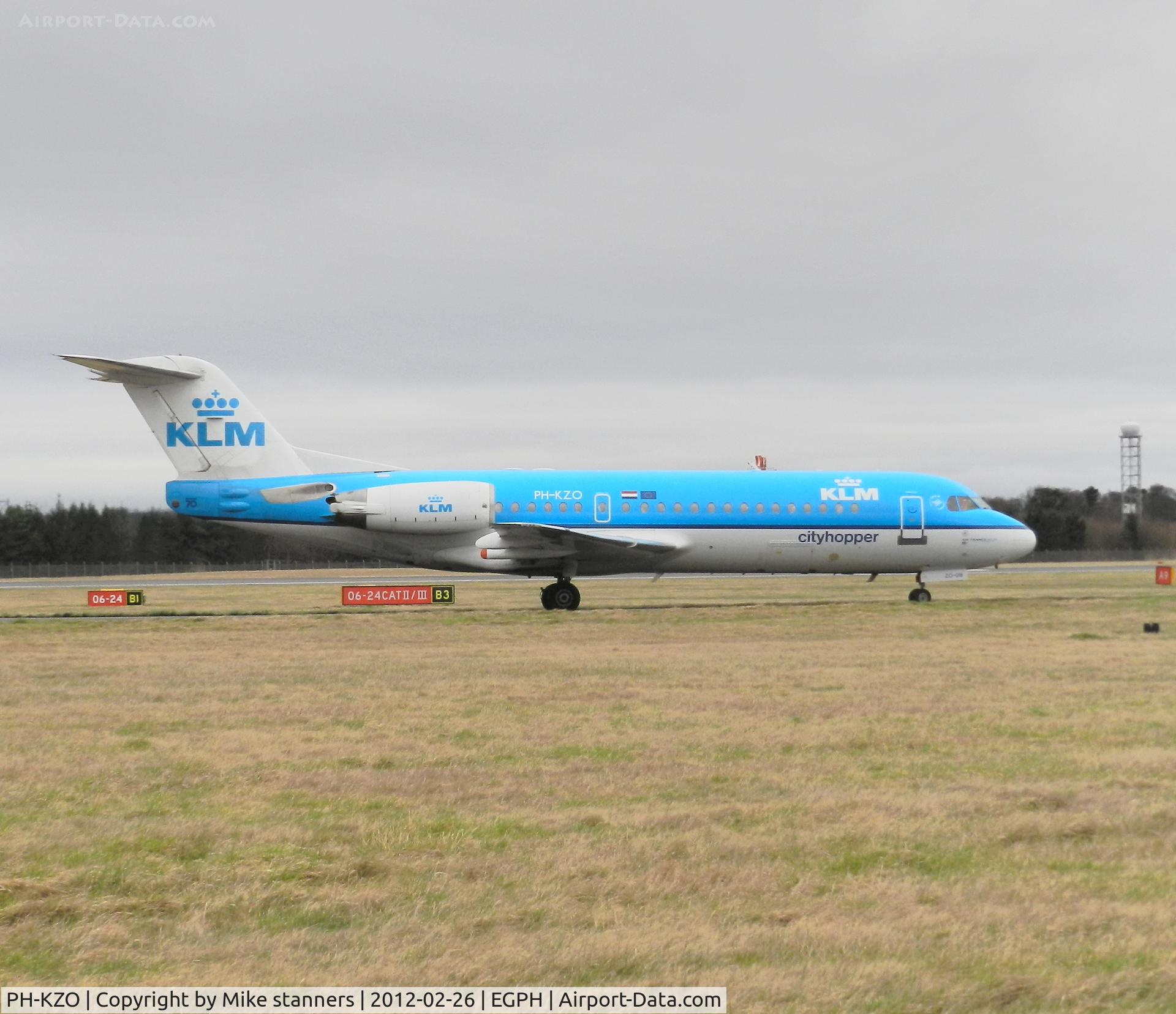 PH-KZO, 1995 Fokker 70 (F-28-0070) C/N 11538, KLM F70 Arrives at EDI From AMS