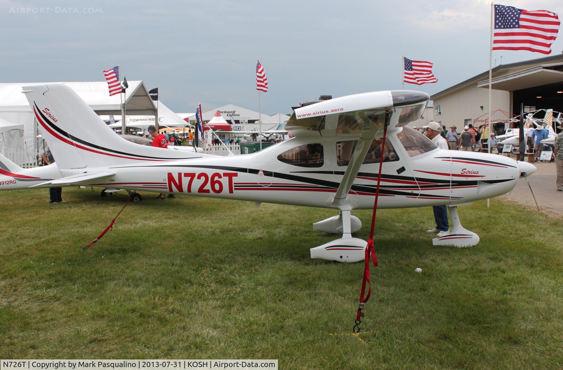 N726T, TL Ultralight TL-3000 Sirius C/N TLUSA180, Tl Ultralight Sro Sirius