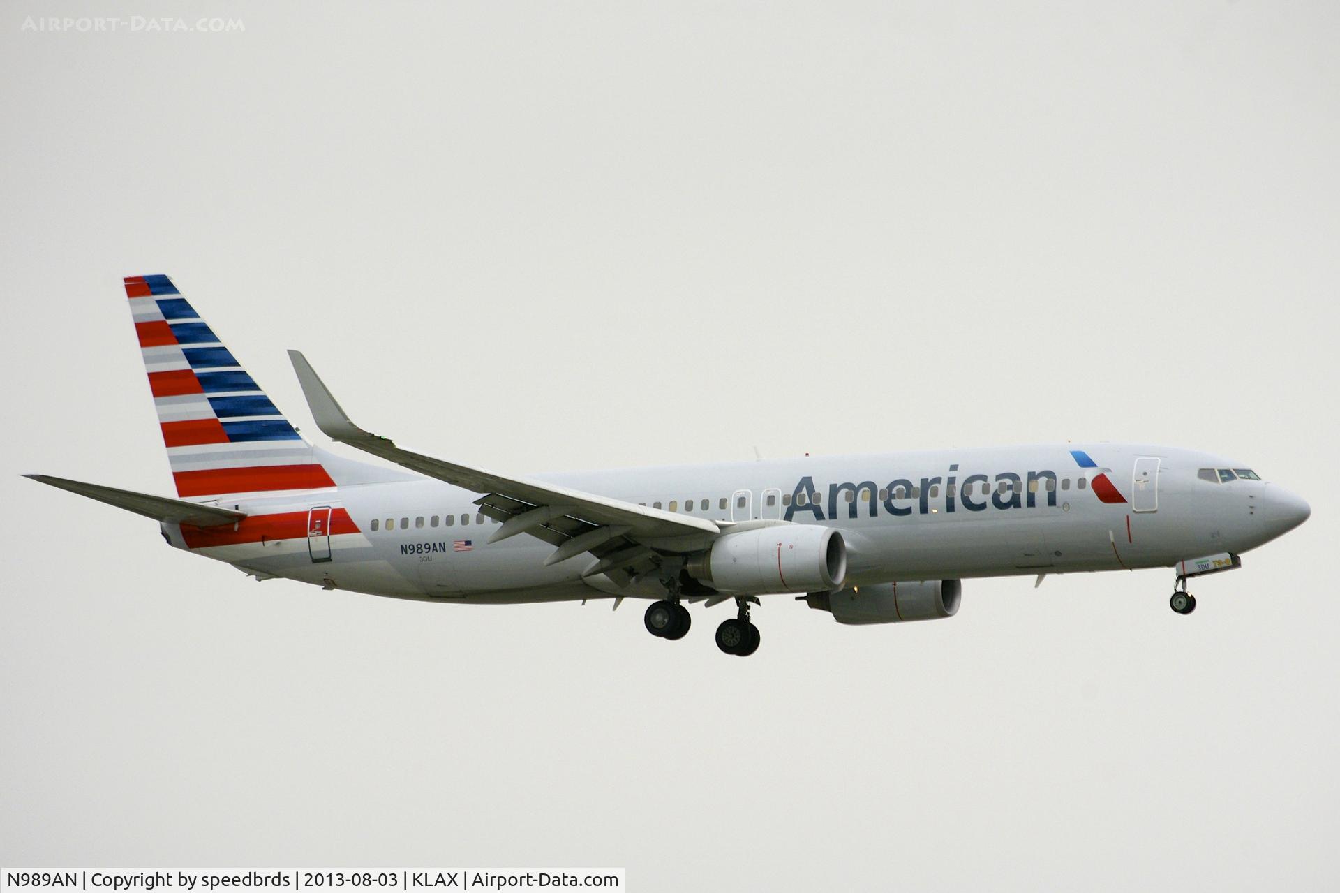 N989AN, 2009 Boeing 737-823 C/N 33205, American Airlines 737-800