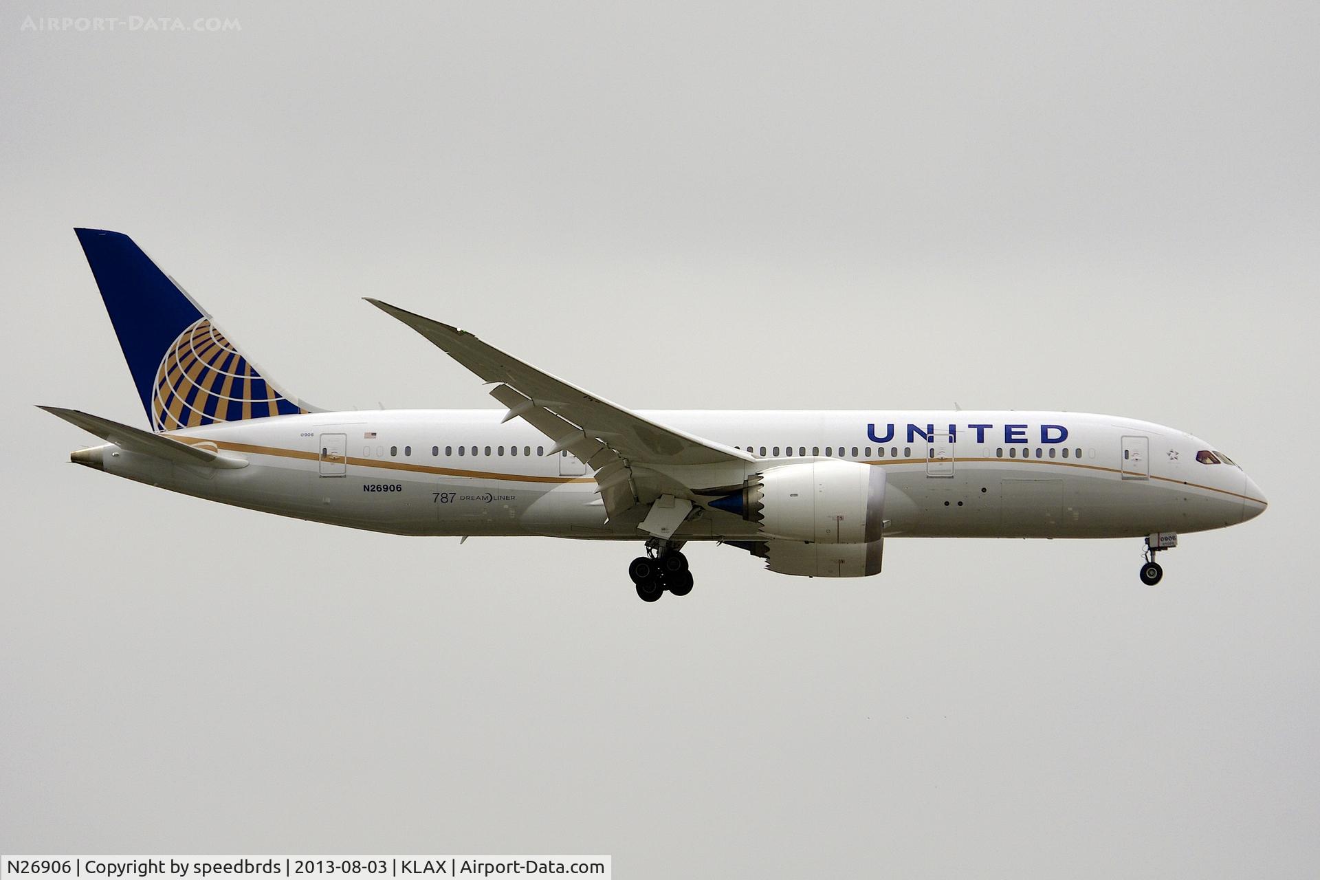 N26906, 2012 Boeing 787-8 Dreamliner C/N 34829, United Airlines 787-8