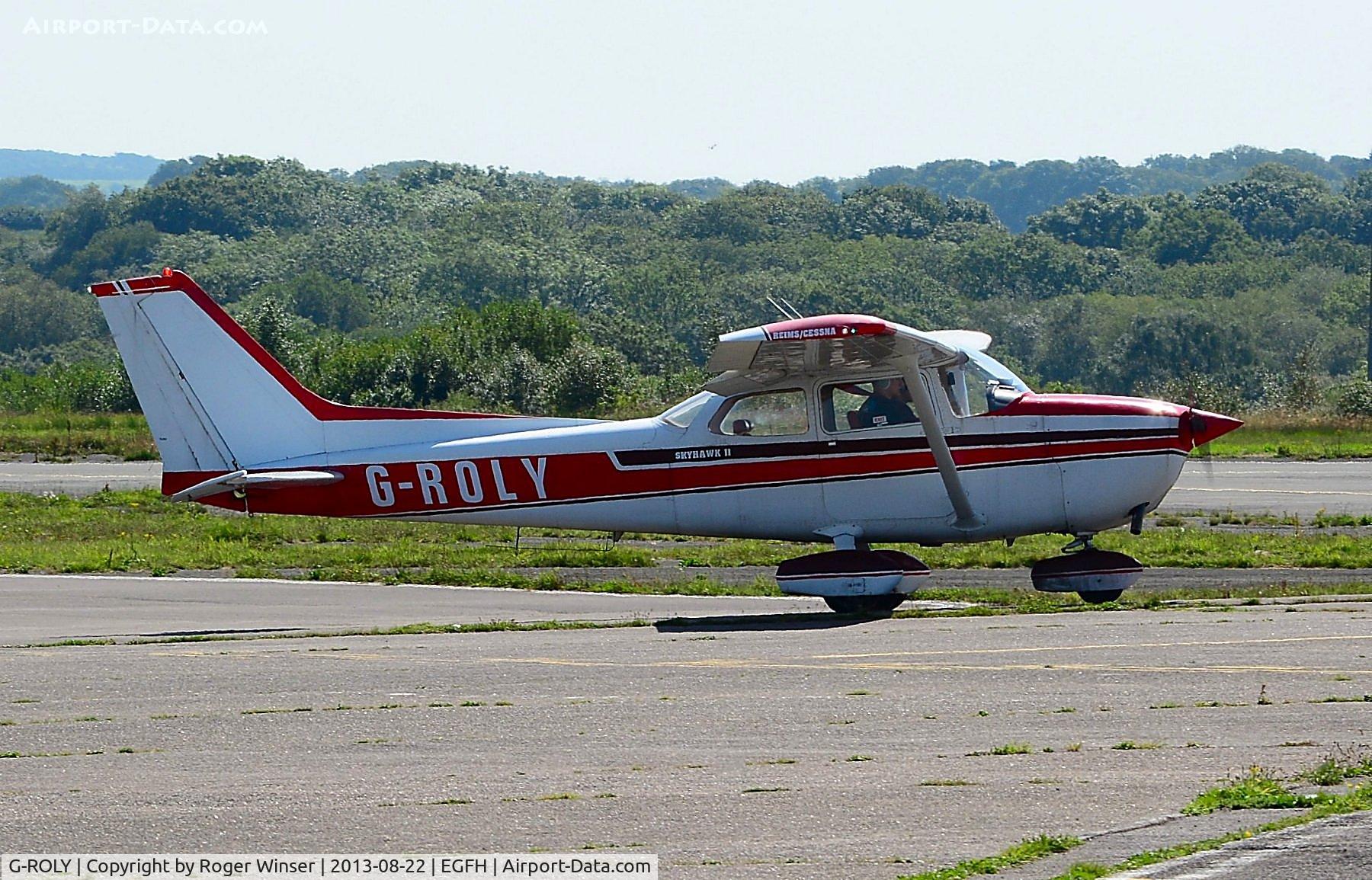 G-ROLY, 1980 Reims F172N Skyhawk C/N 1945, Visiting Reims/Cessna Skyhawk. Previously registered G-BHIH