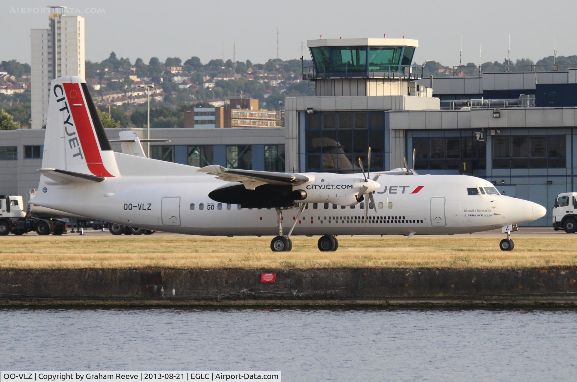 OO-VLZ, 1992 Fokker 50 C/N 20264, Just landed.
