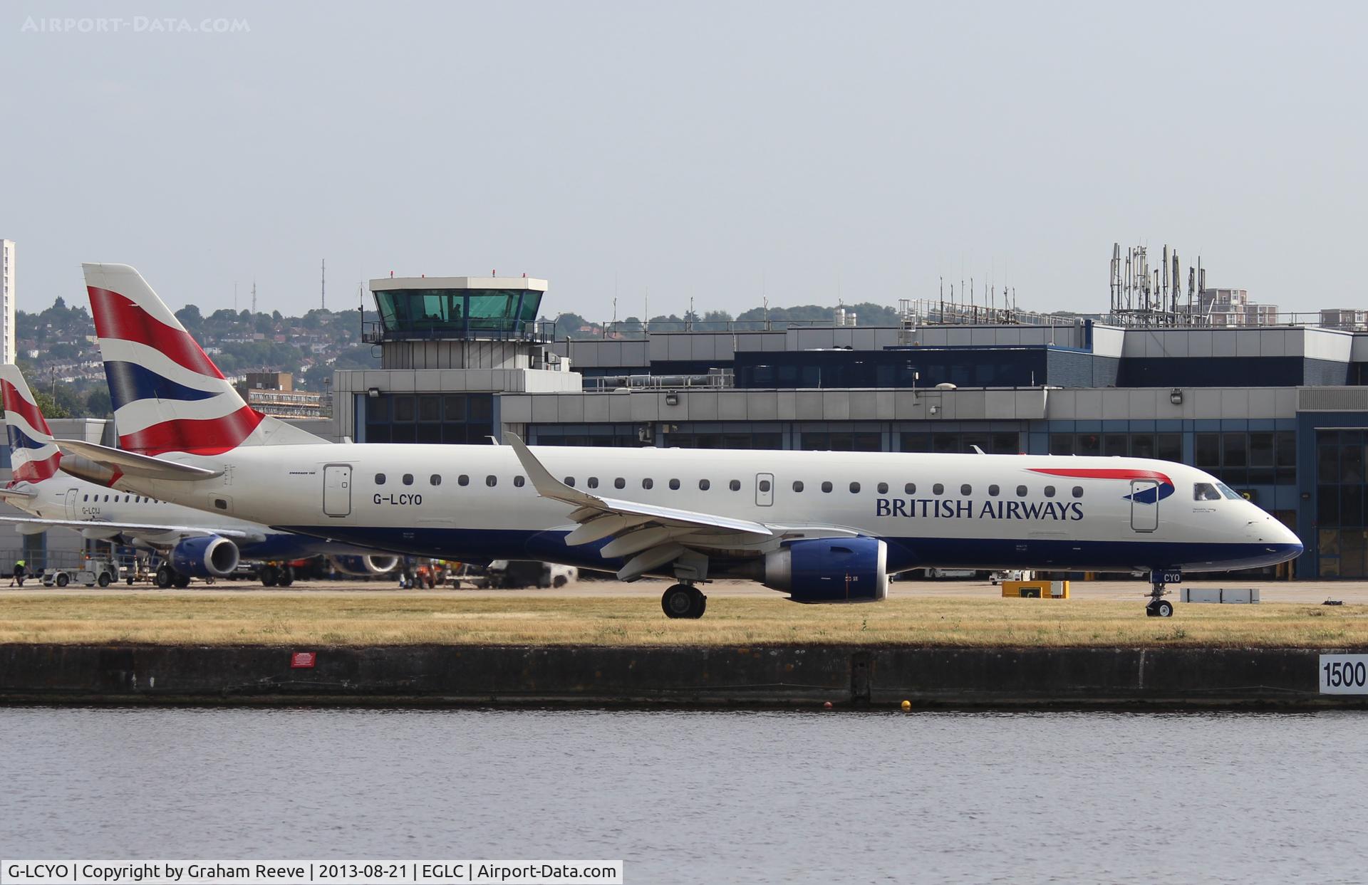 G-LCYO, 2011 Embraer 190SR (ERJ-190-100SR) C/N 19000430, Just landed.