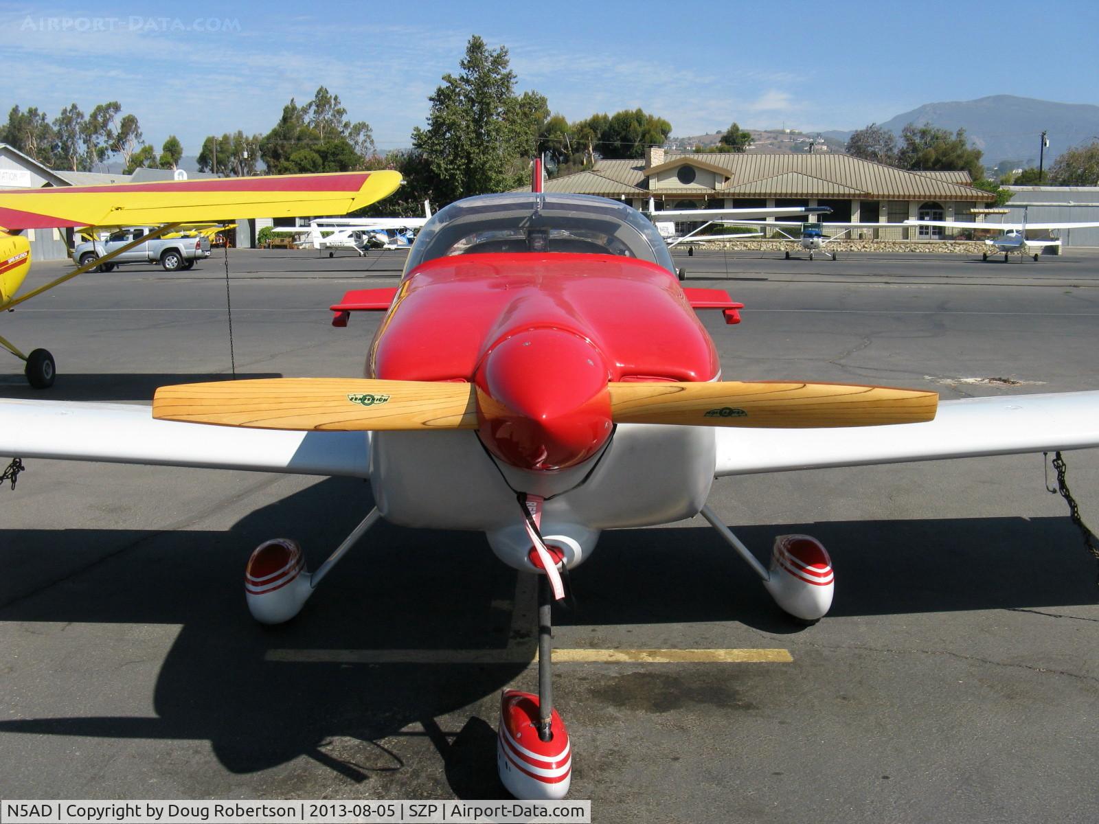 N5AD, 1992 Vans RV-6A C/N 20954, 1992 Gladfelter VAN's RV-6A, Lycoming O-320, wood Sensenich prop
