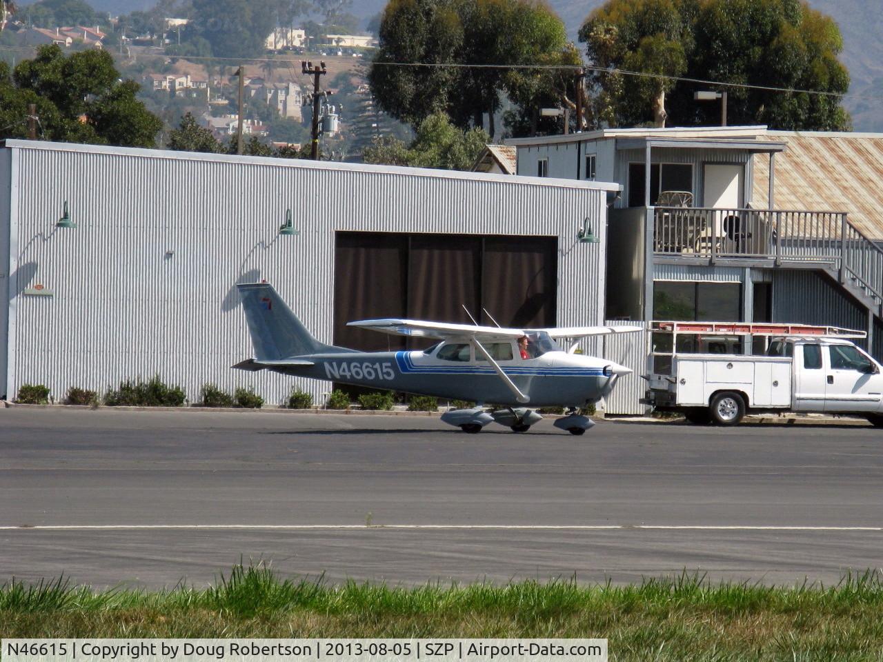 N46615, 1968 Cessna 172K Skyhawk C/N 17257385, 1968 Cessna 172K, Lycoming O-320-E2D 150 Hp, taxi