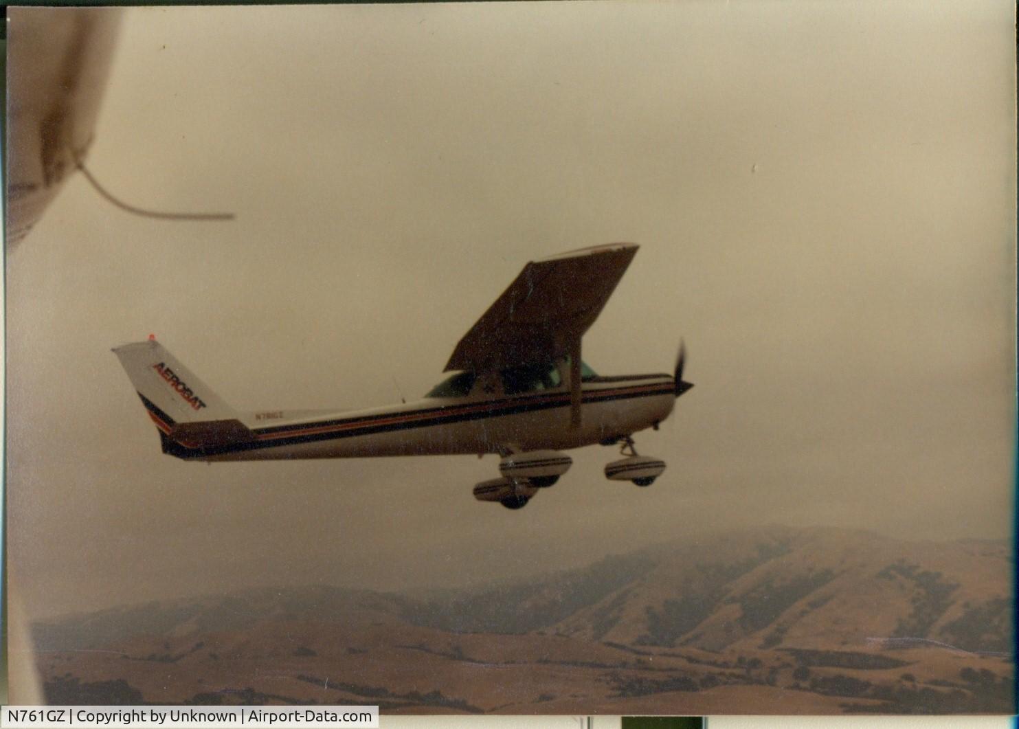 N761GZ, Cessna A152 Aerobat C/N A1520953, Taken in the Livermore valley.