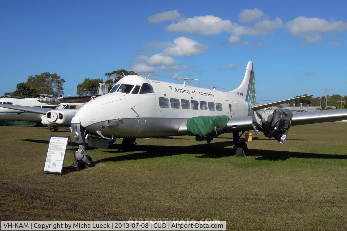 VH-KAM, 1957 De Havilland DH-114 Heron 2D C/N 14123, At the Queensland Air Museum, Caloundra