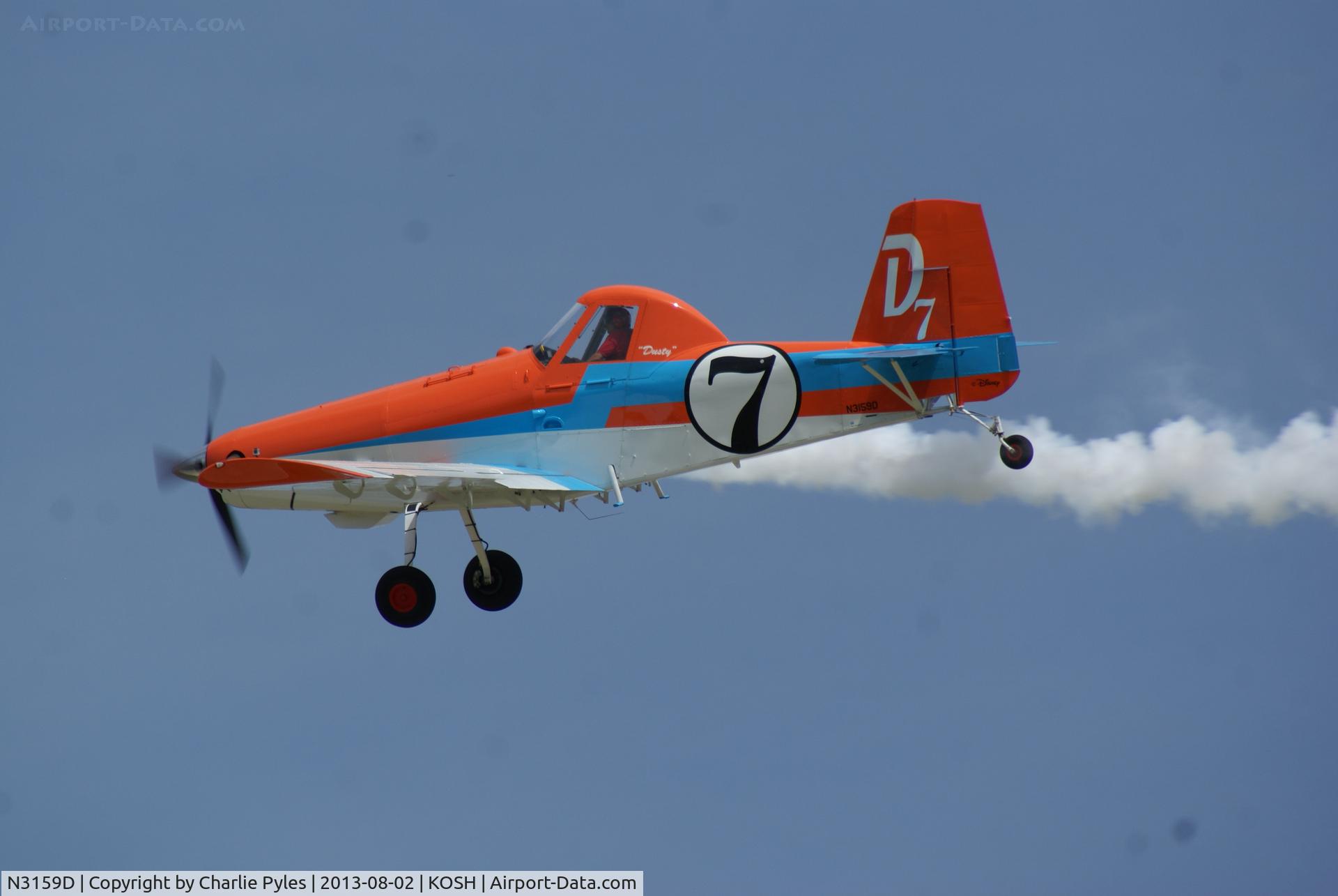 N3159D, 1982 Air Tractor Inc AT-301 C/N 301-0471, Seen here at AirVenture Oshkosh 2013 As Dusty Crophopper from the new movie PLANES.