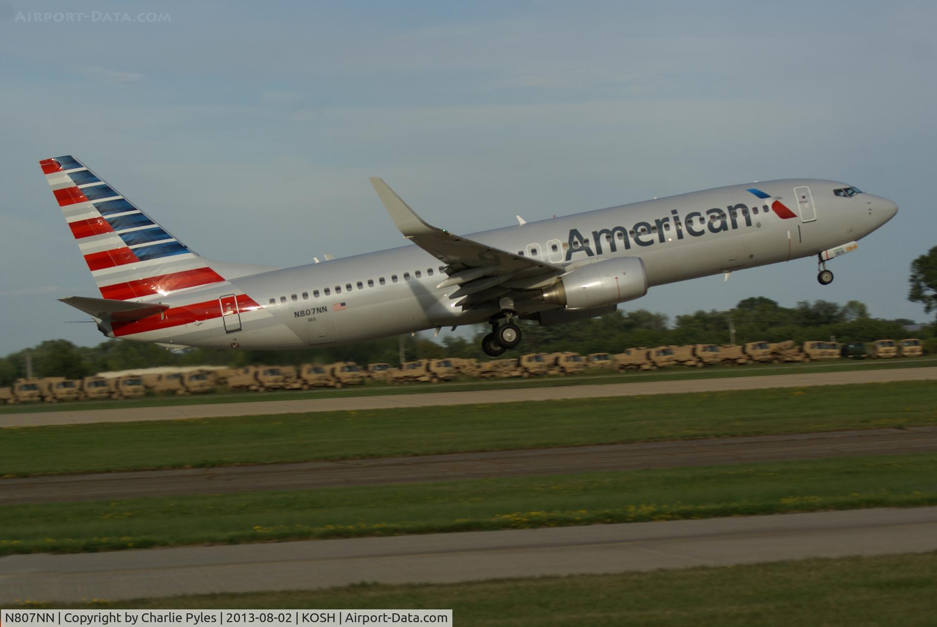 N807NN, 2009 Boeing 737-823 C/N 31077, Seen here at AirVenture Oshkosh 2013. 