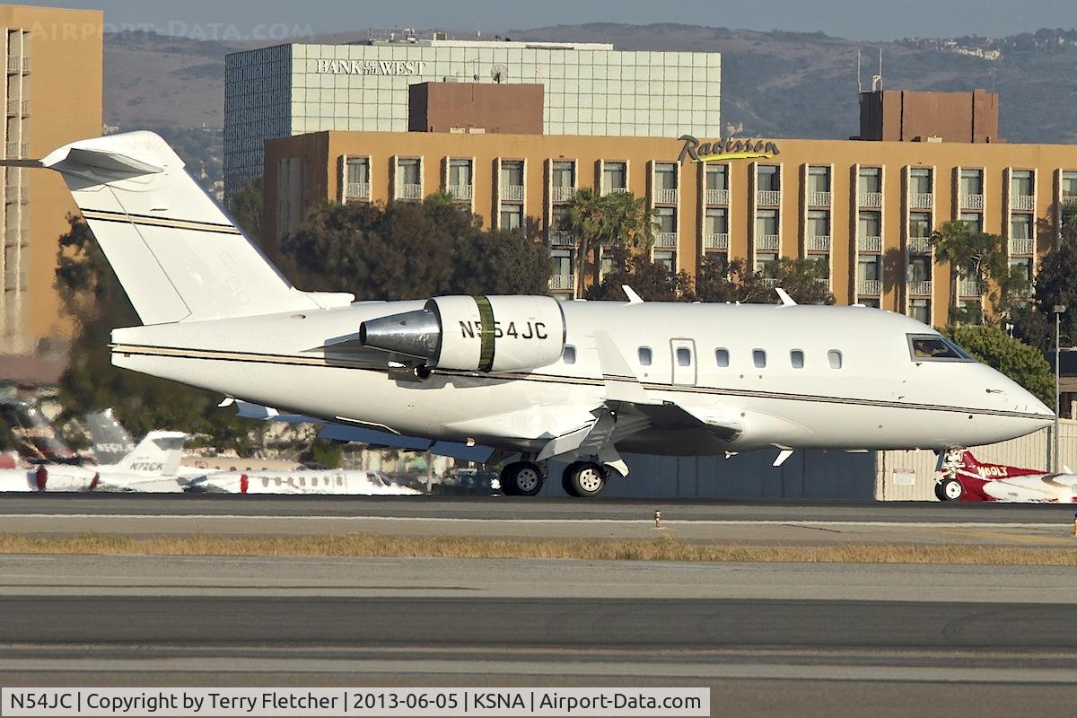 N54JC, 1997 Bombardier Challenger 604 (CL-600-2B16) C/N 5347, At John Wayne , Orange County Airport , Santa Ana , California
