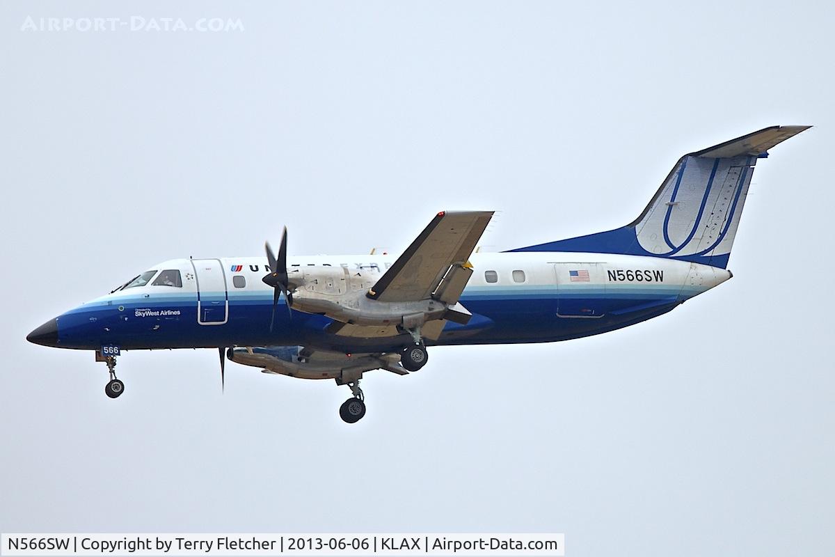 N566SW, 1998 Embraer EMB-120ER Brasilia C/N 120341, At Los Angeles Airport , California
