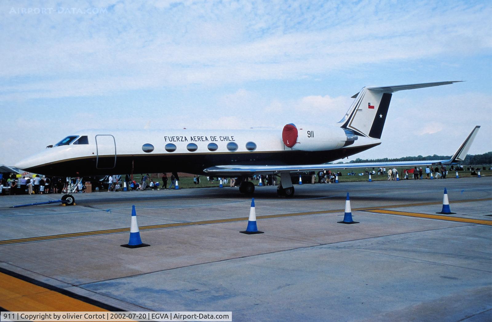 911, 1989 Gulfstream Aerospace G-IV C/N 1089, 10th squadron of the Chilean AF, RIAT 2002