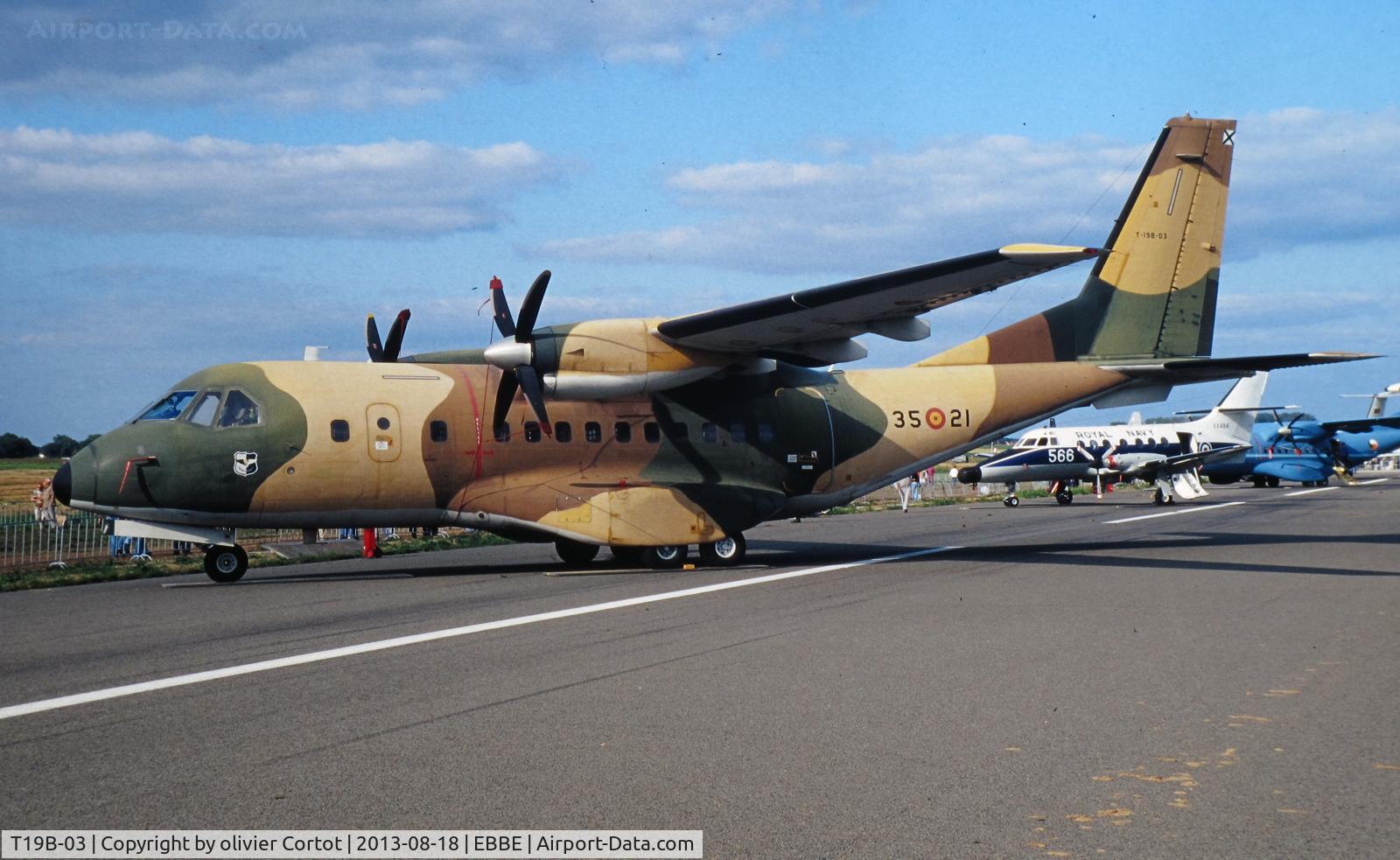T19B-03, 1990 Airtech CN-235-100M C/N C034, Beauvechain airshow 2002