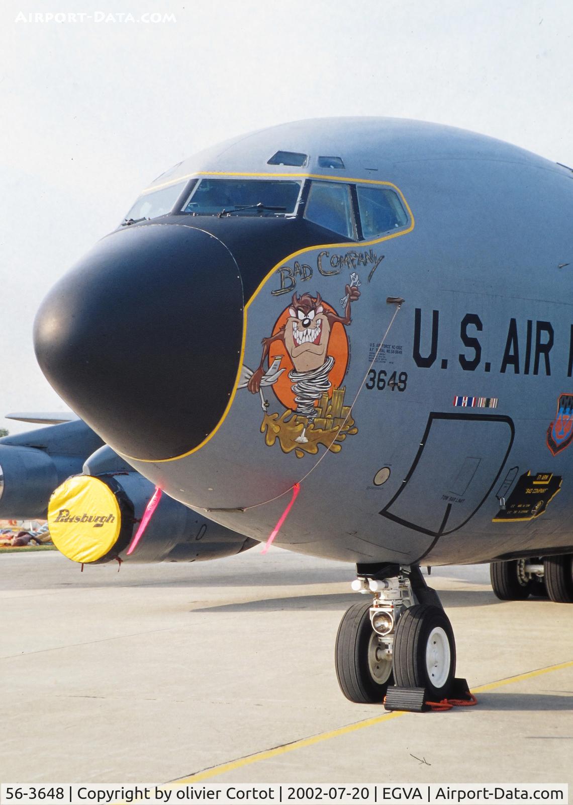 56-3648, 1956 Boeing KC-135E Stratotanker C/N 17397, KC-135E of the 171ARW, RIAT 2002