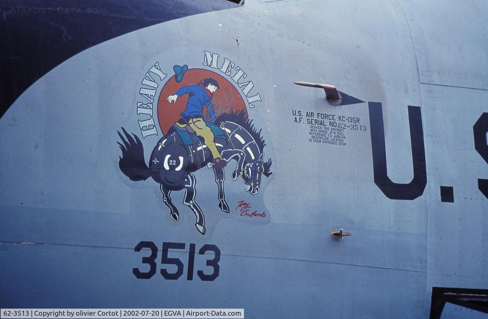 62-3513, 1962 Boeing KC-135R Stratotanker C/N 19496, nose art