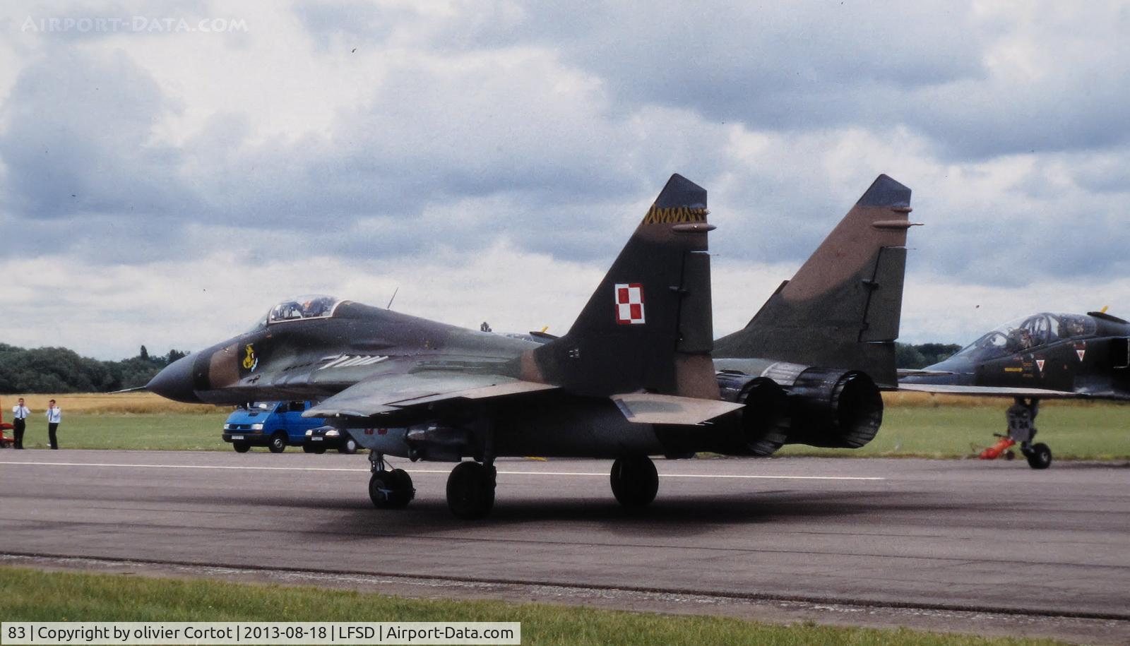 83, Mikoyan-Gurevich MiG-29 C/N 2960526383, Dijon airshow 1997