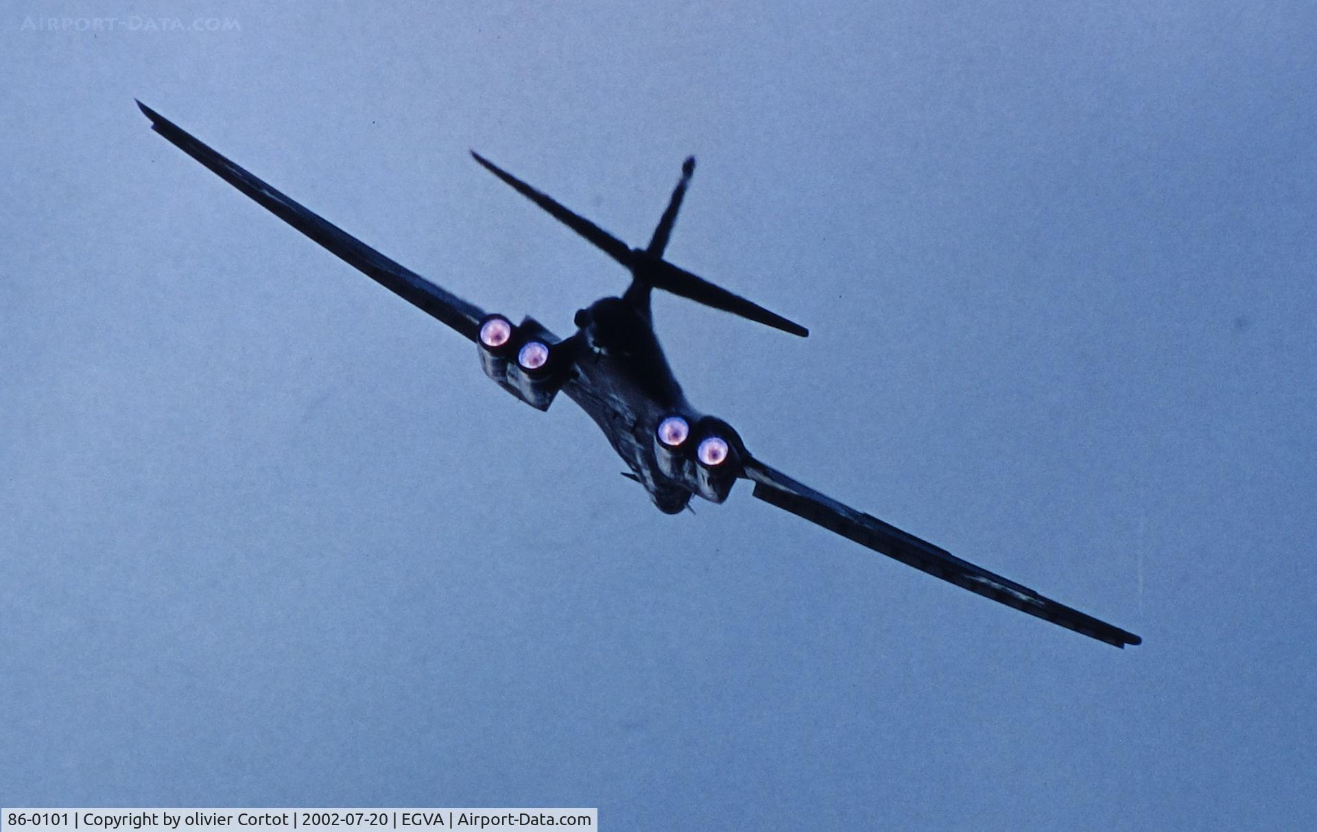 86-0101, 1986 Rockwell B-1B Lancer C/N 61, RIAT 2002