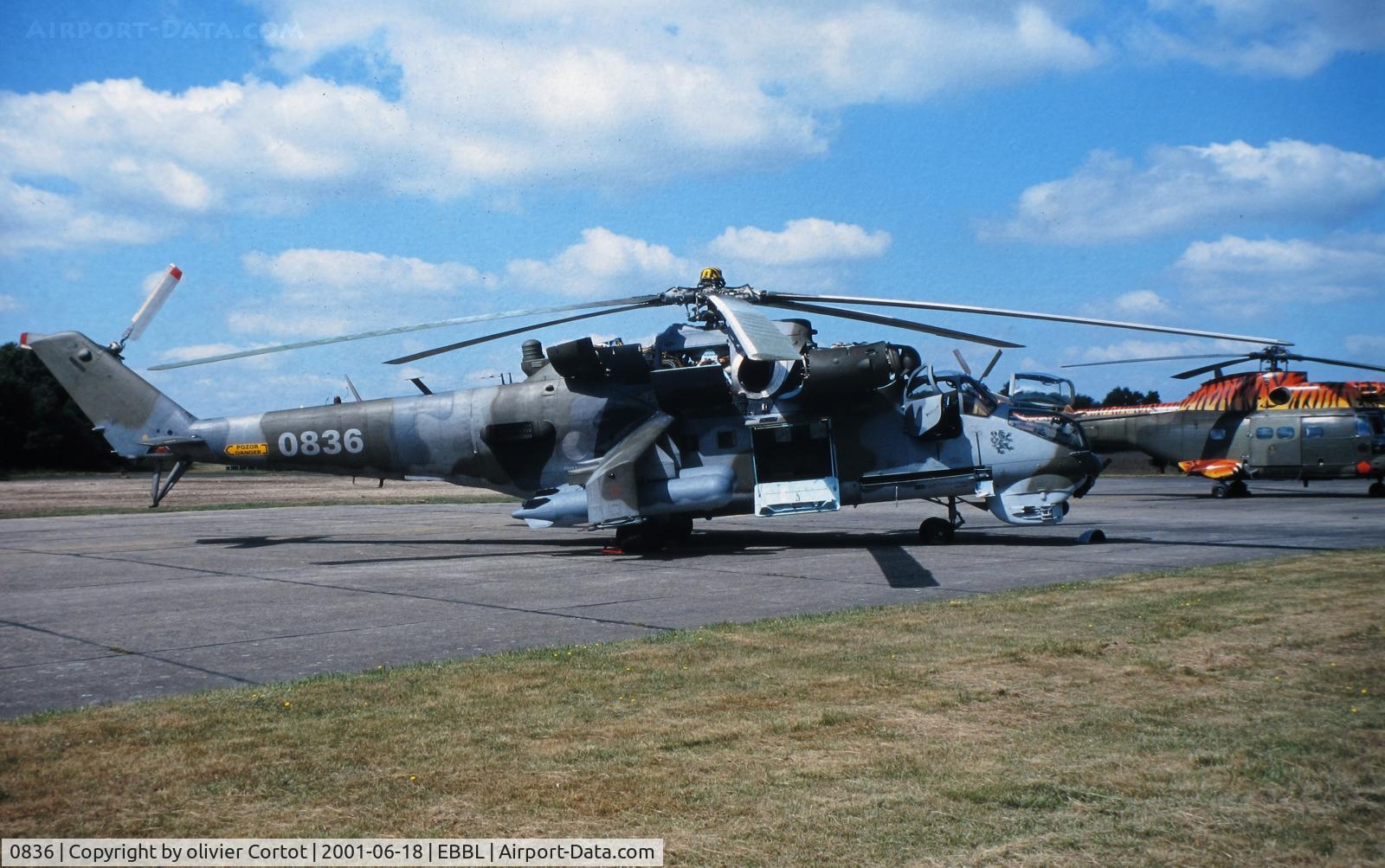 0836, Mil Mi-24V Hind E C/N 730836, Tiger meet 2001