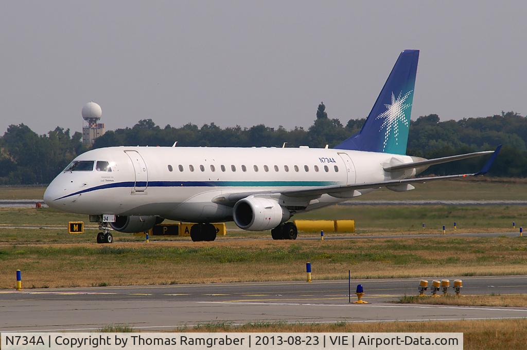 N734A, Embraer 170LR (ERJ-170-100LR) C/N 17000318, Aramco Embraer 170LR