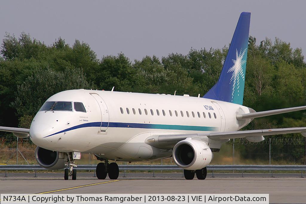 N734A, Embraer 170LR (ERJ-170-100LR) C/N 17000318, Aramco Embraer 170LR