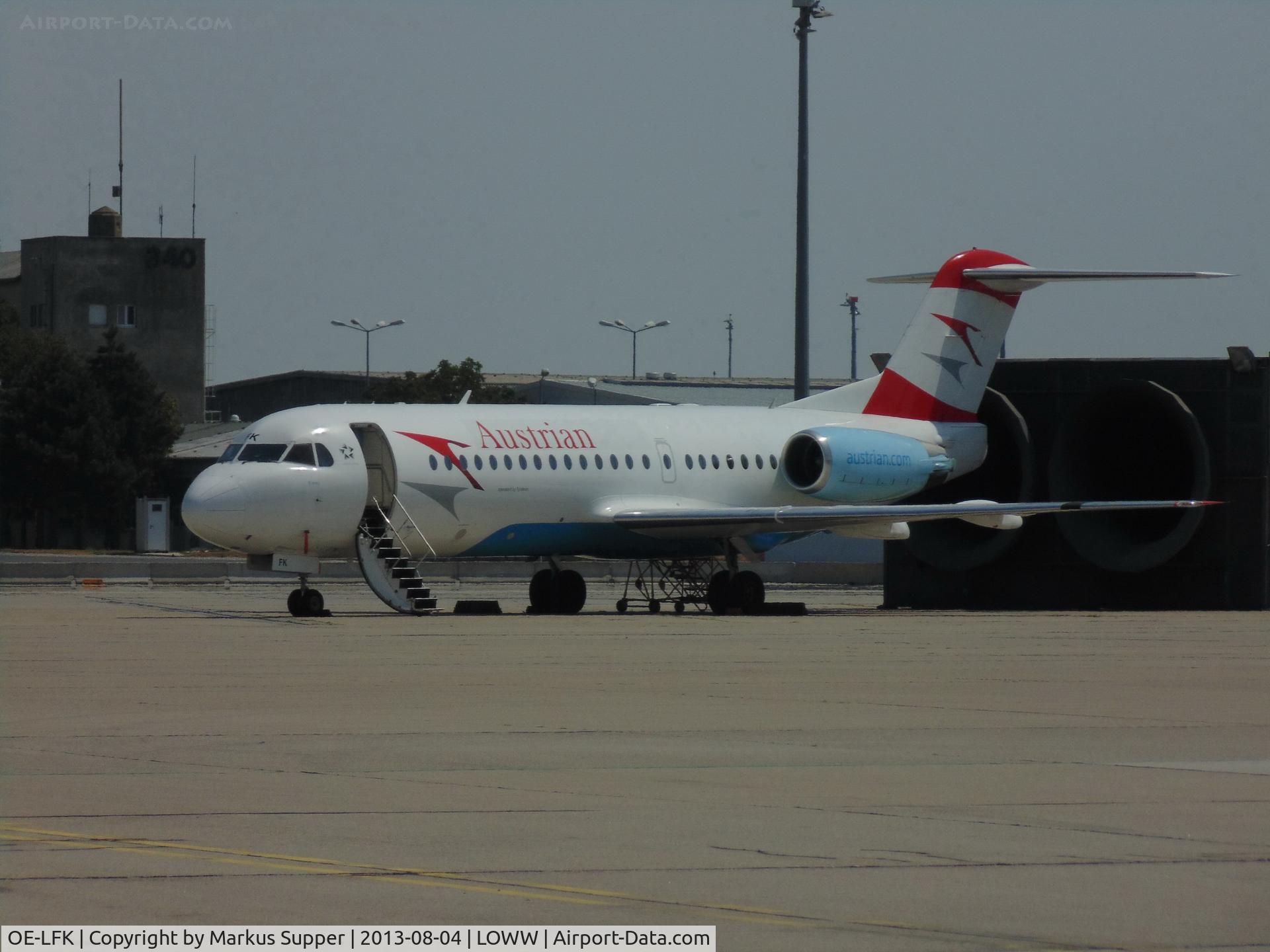 OE-LFK, 1995 Fokker 70 (F-28-0070) C/N 11555, This bird will be retired from AUA Service soon.