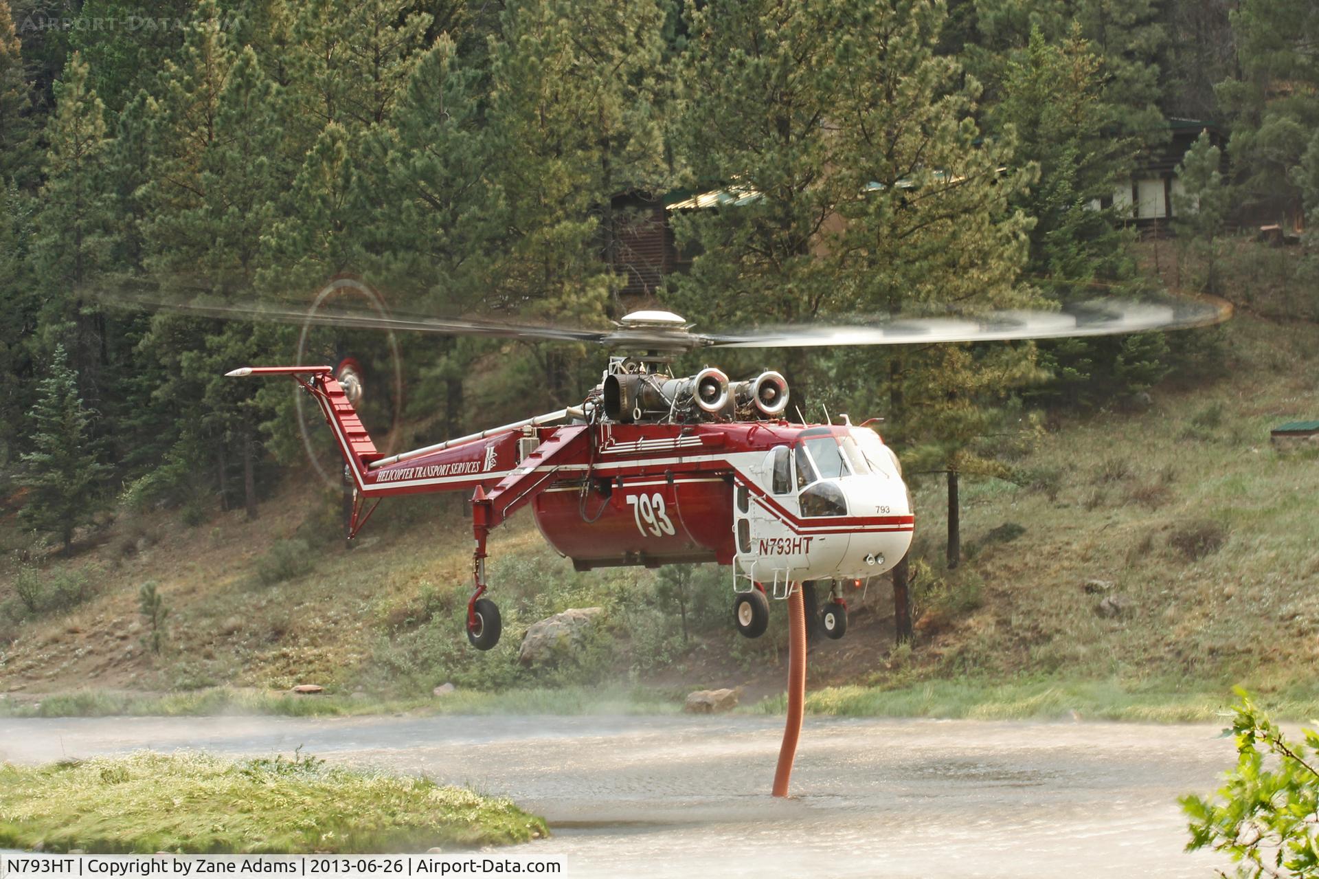 N793HT, Sikorsky S64 C/N 67-18427, N793HT - Jaroso fire, Cowles, NM - June 2013