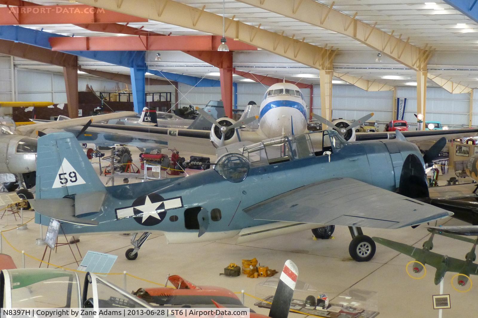 N8397H, 1945 Grumman TBM-3E Avenger C/N 69459, At the War Eagles Air Museum - Santa Teresa, NM