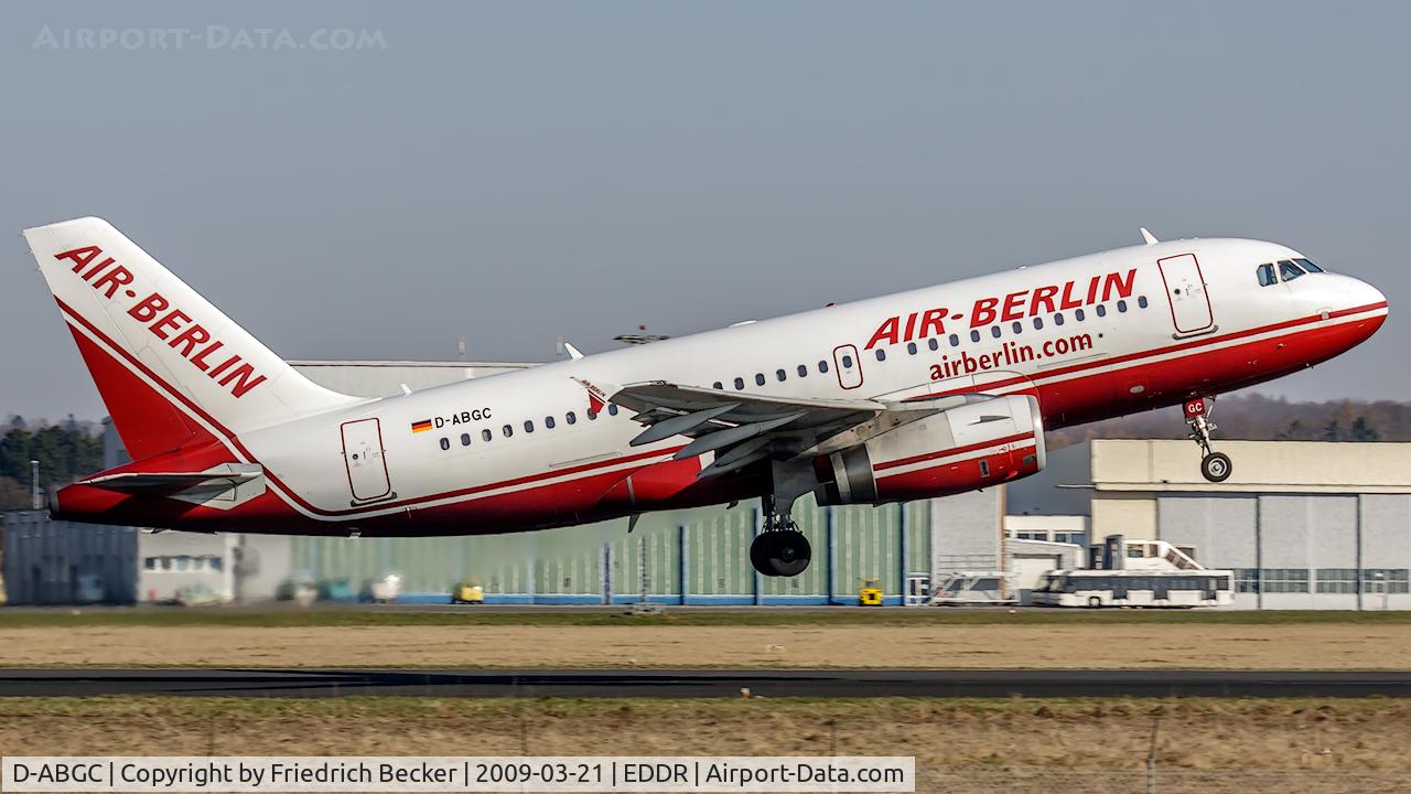 D-ABGC, 2005 Airbus A319-132 C/N 2468, departure via RW09
