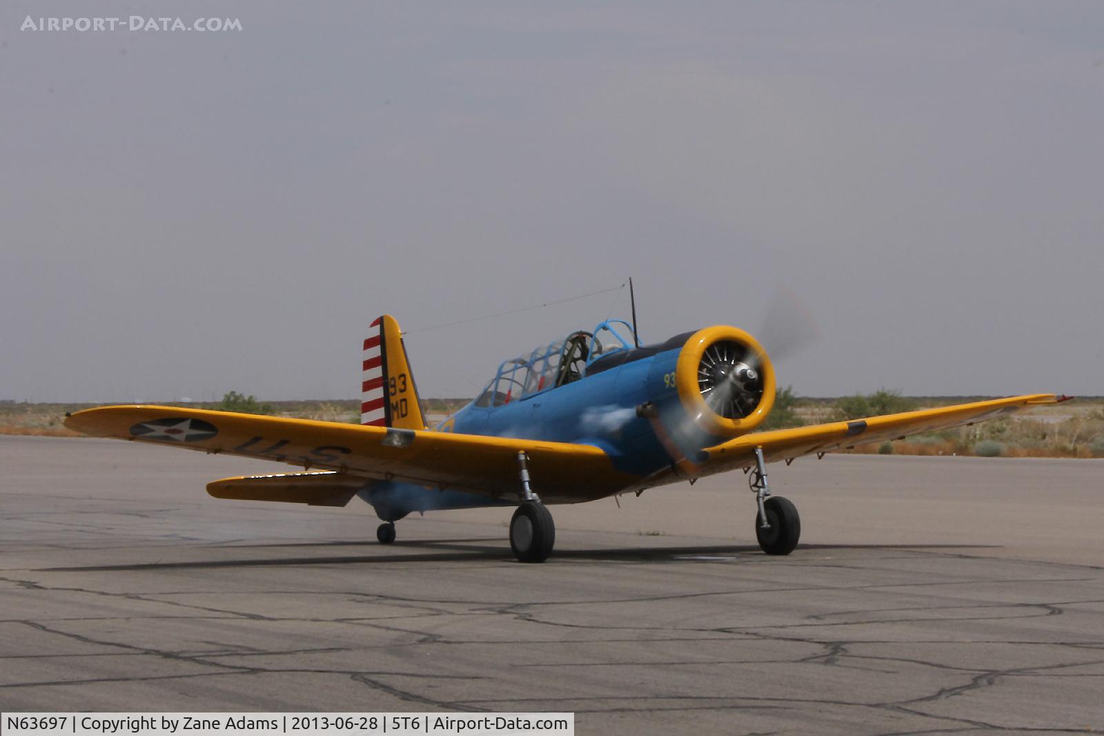 N63697, 1942 Consolidated Vultee BT-13B (SNV-2) C/N 79-1293, At the War Eagles Air Museum - Santa Teresa, NM