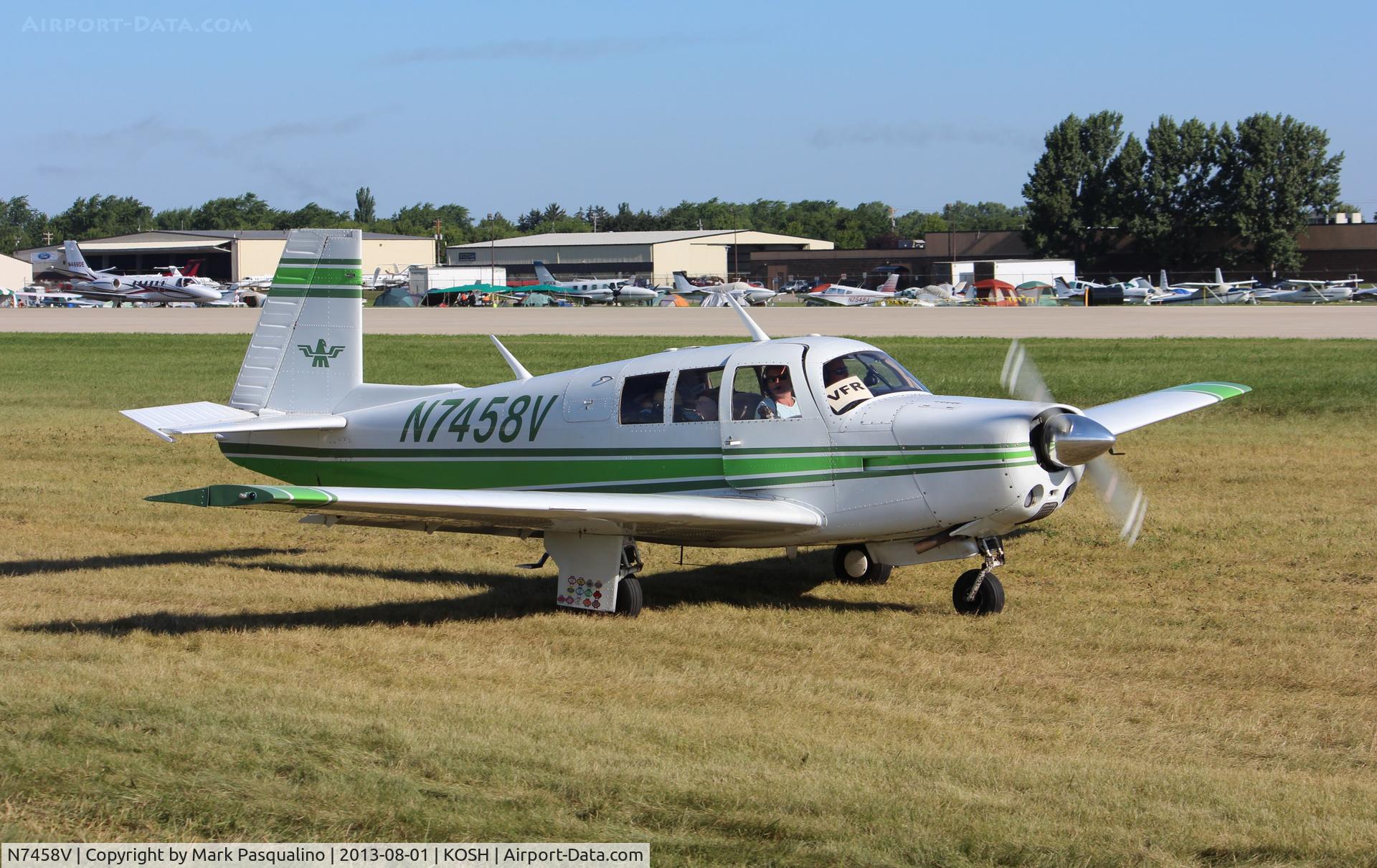 N7458V, 1975 Mooney M20F Executive C/N 22-1235, Mooney M20F