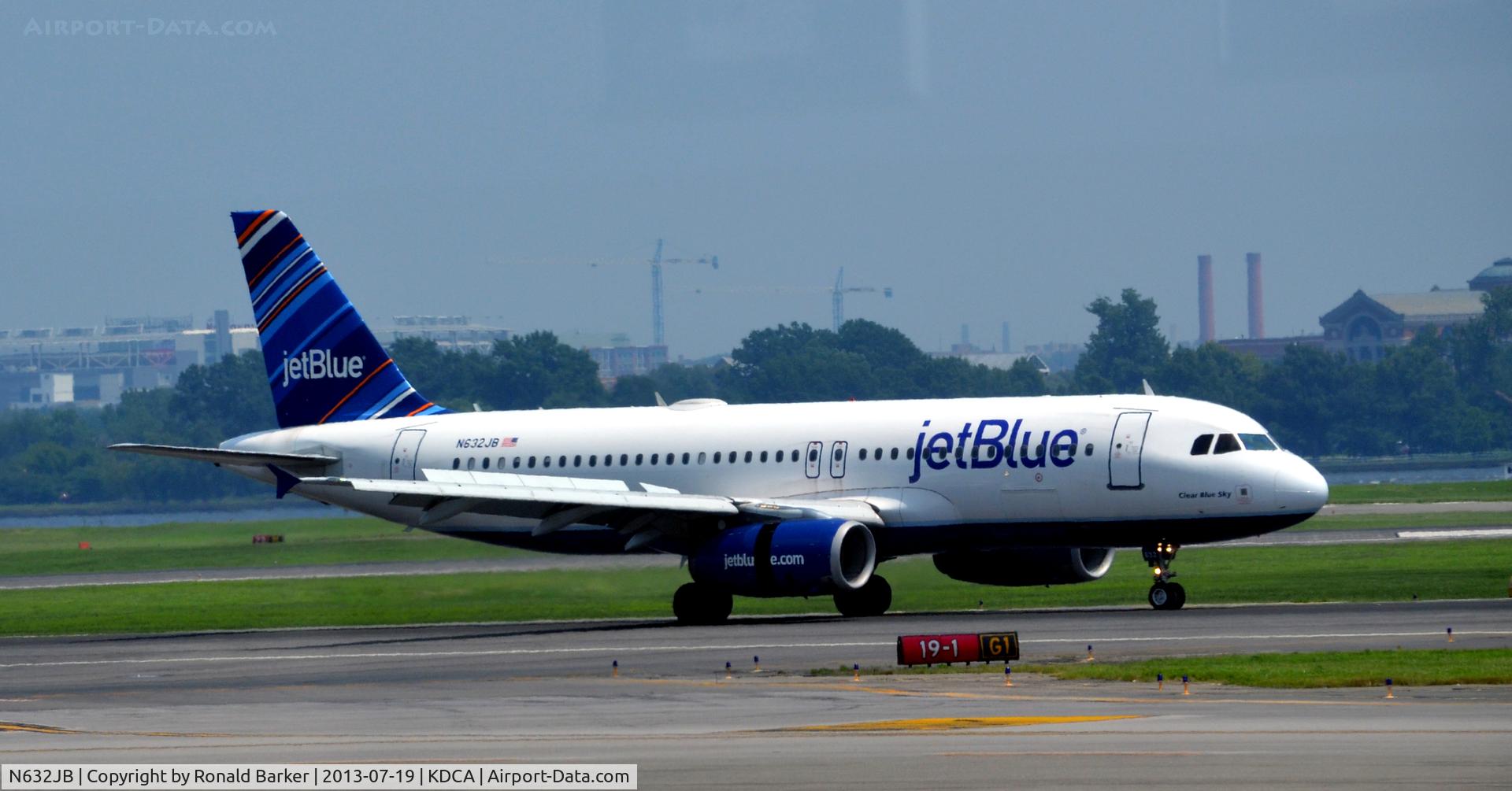 N632JB, 2006 Airbus A320-232 C/N 2647, Landing DCA