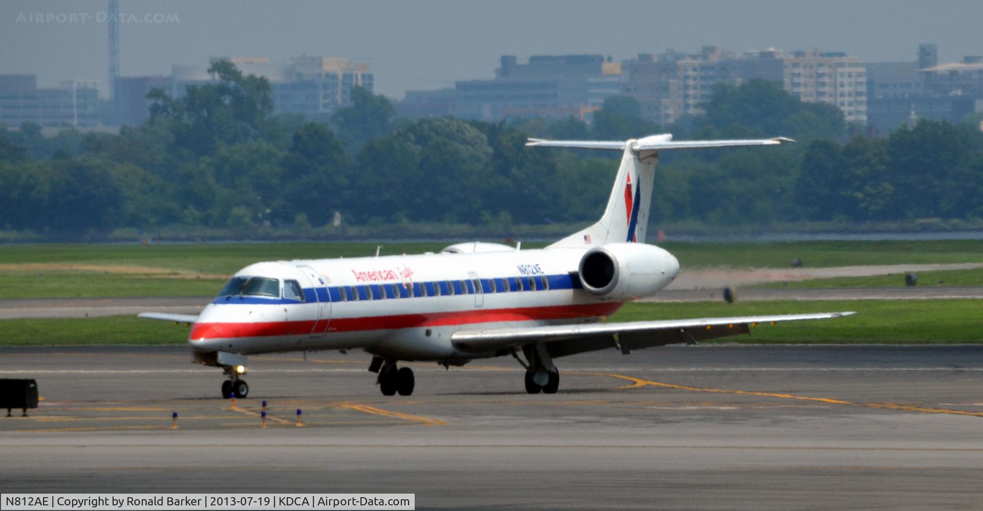 N812AE, 2001 Embraer ERJ-140LR (EMB-135KL) C/N 145531, Taxi DCA