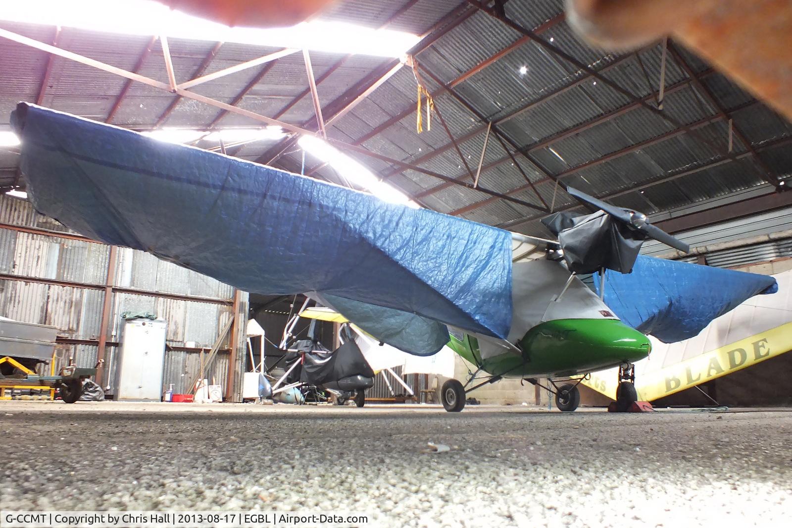 G-CCMT, 2003 Thruster T600N 450 C/N 1031-T600N-092, hangared at Long Marston