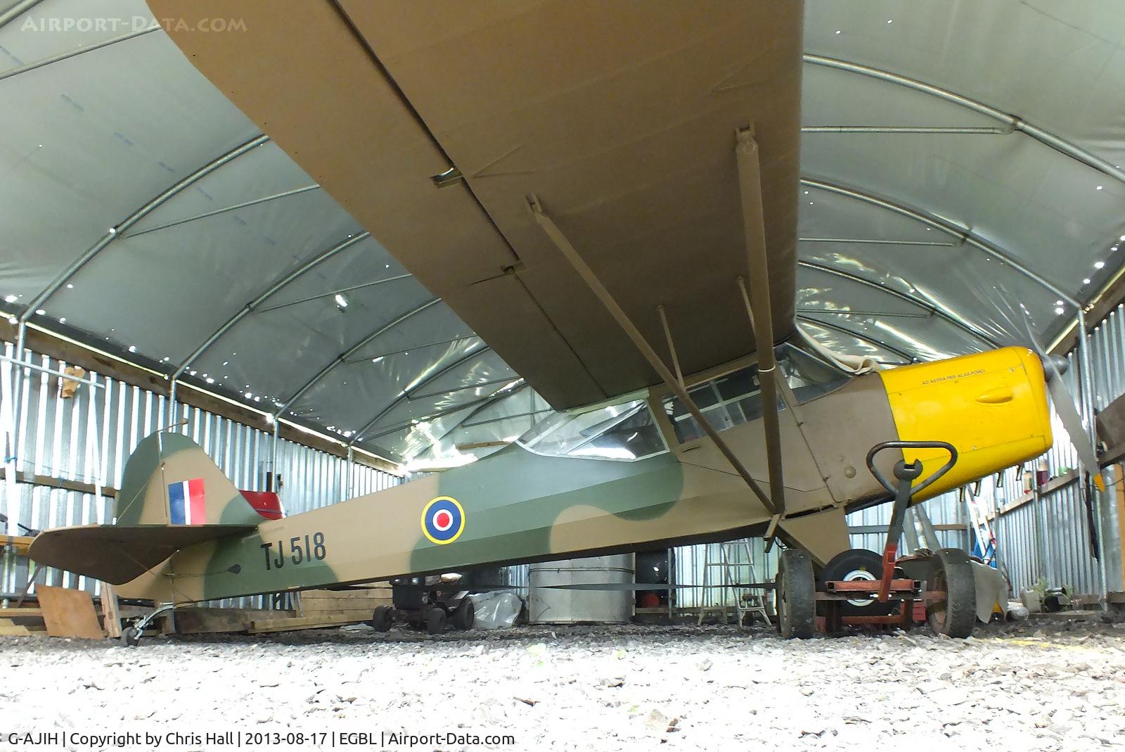 G-AJIH, 1946 Auster J-1 Autocrat C/N 2318, former resident at nearby Bidford now hangared at Long Marston