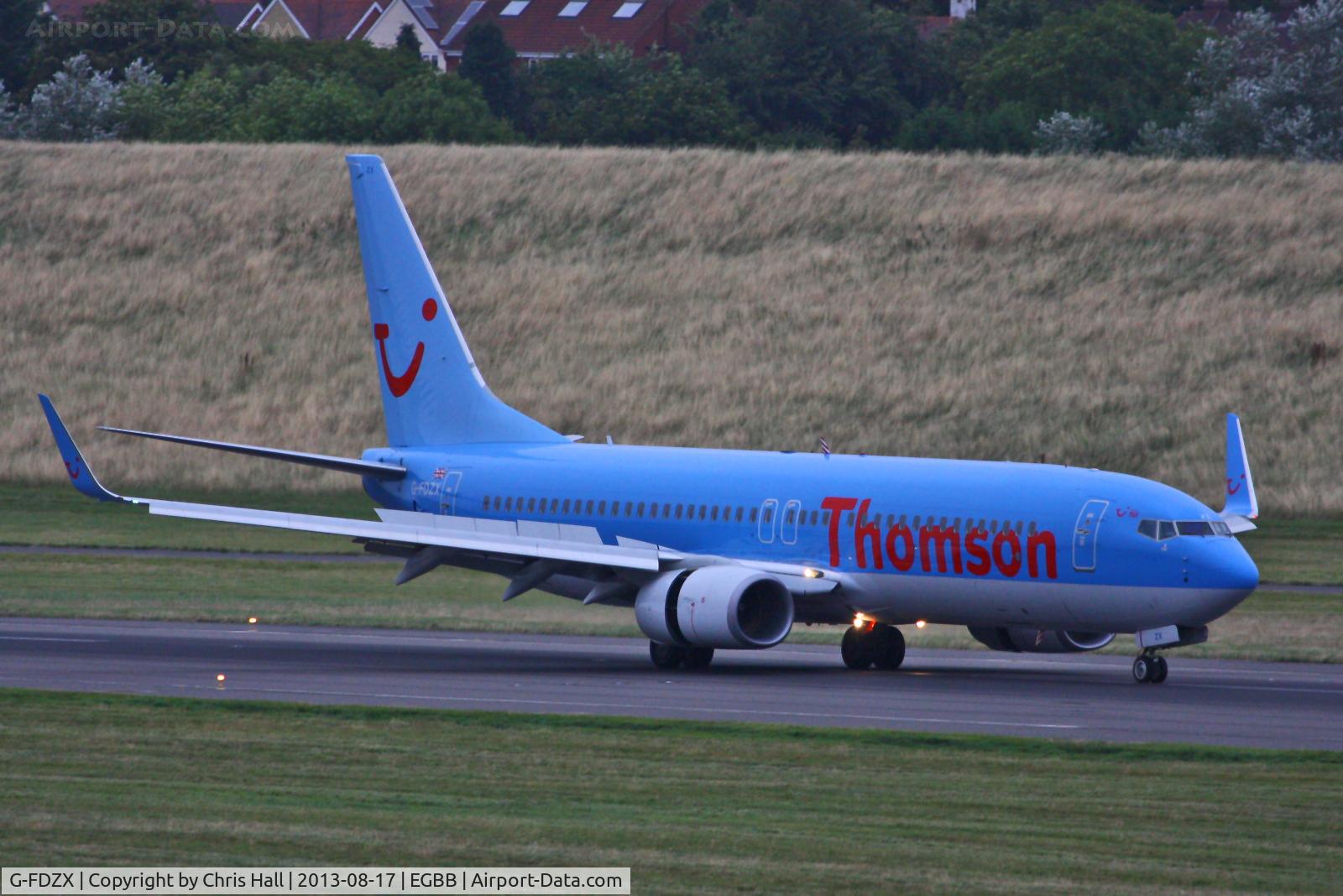 G-FDZX, 2011 Boeing 737-8K5 C/N 37258, Thomson