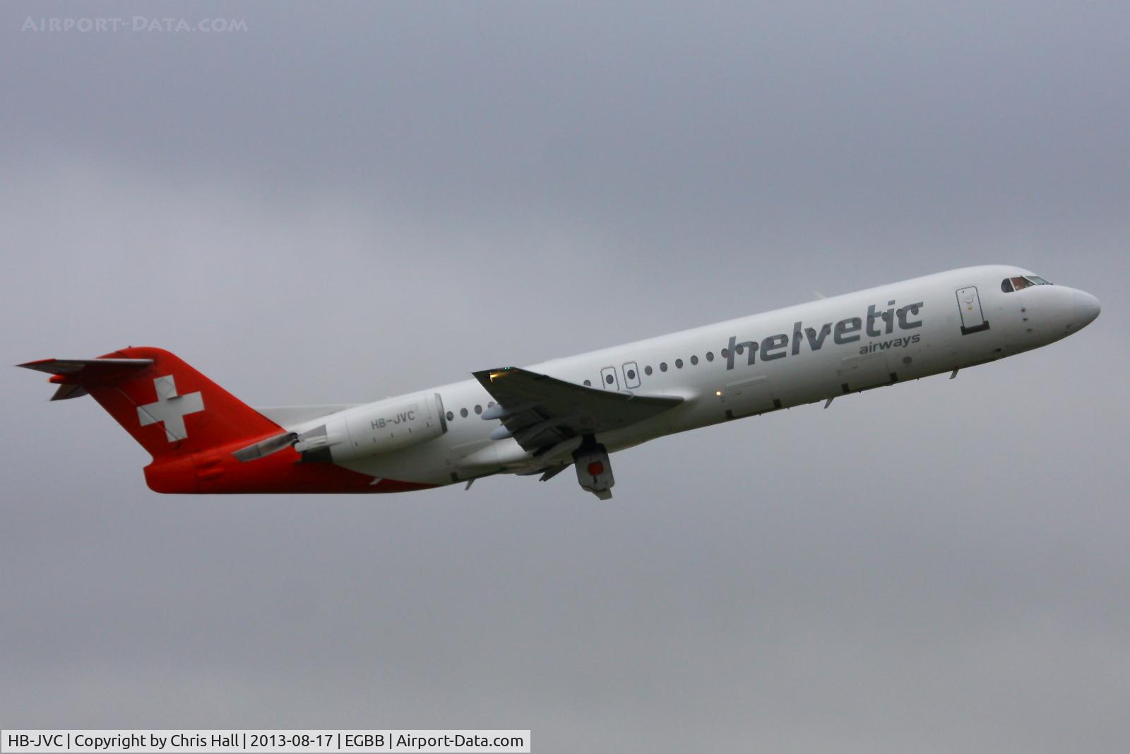 HB-JVC, 1994 Fokker 100 (F-28-0100) C/N 11501, Helvetic Airways