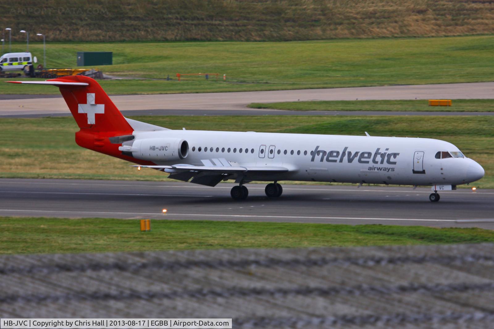 HB-JVC, 1994 Fokker 100 (F-28-0100) C/N 11501, Helvetic Airways