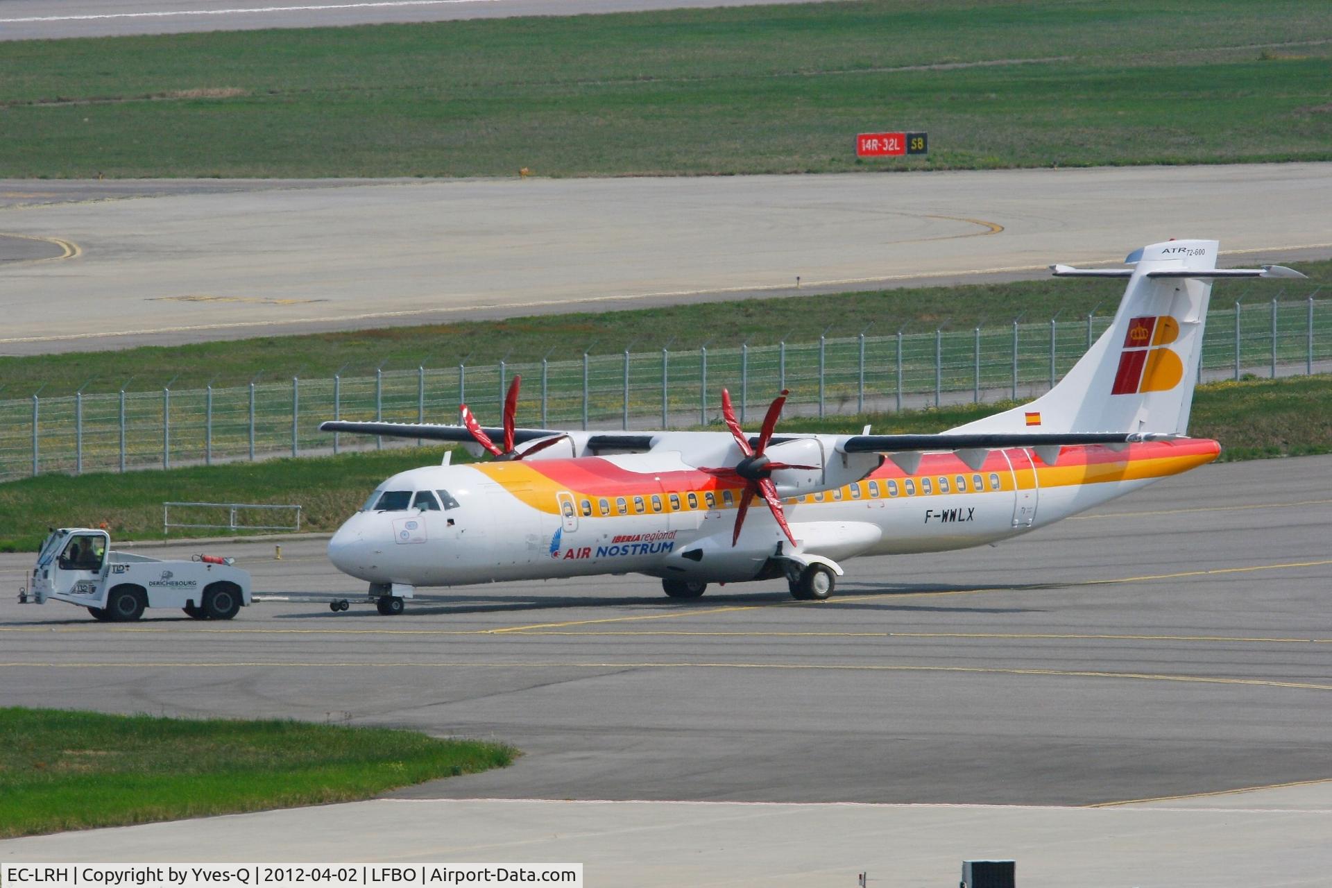 EC-LRH, 2012 ATR 72-600 C/N 999, Air Nostrum ATR 72-600, with provisional registration F-WWLX (cn 999), Toulouse Blagnac Airport (LFBO-TLS)
