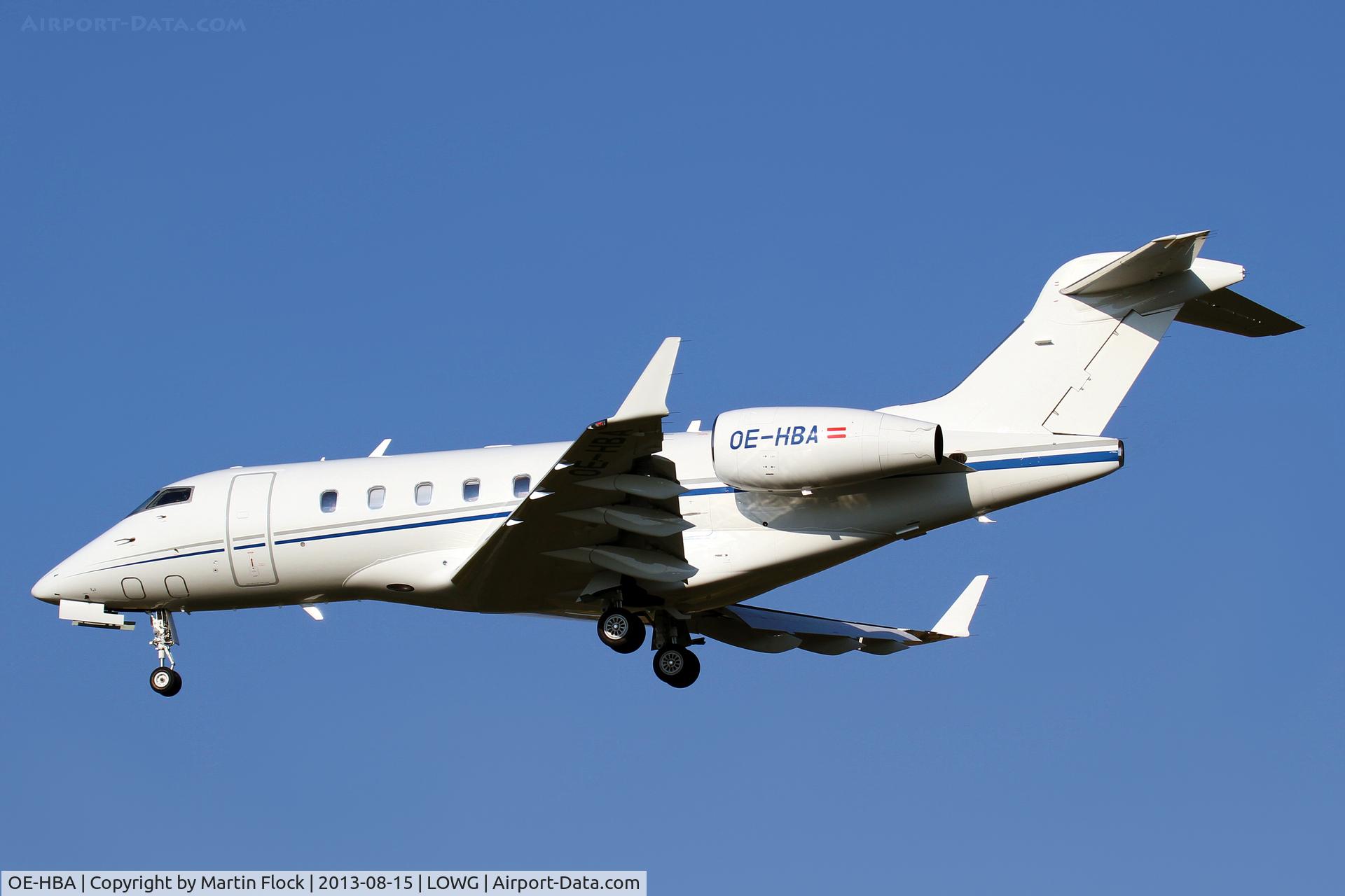 OE-HBA, 2009 Bombardier Challenger 300 (BD-100-1A10) C/N 20317, .....