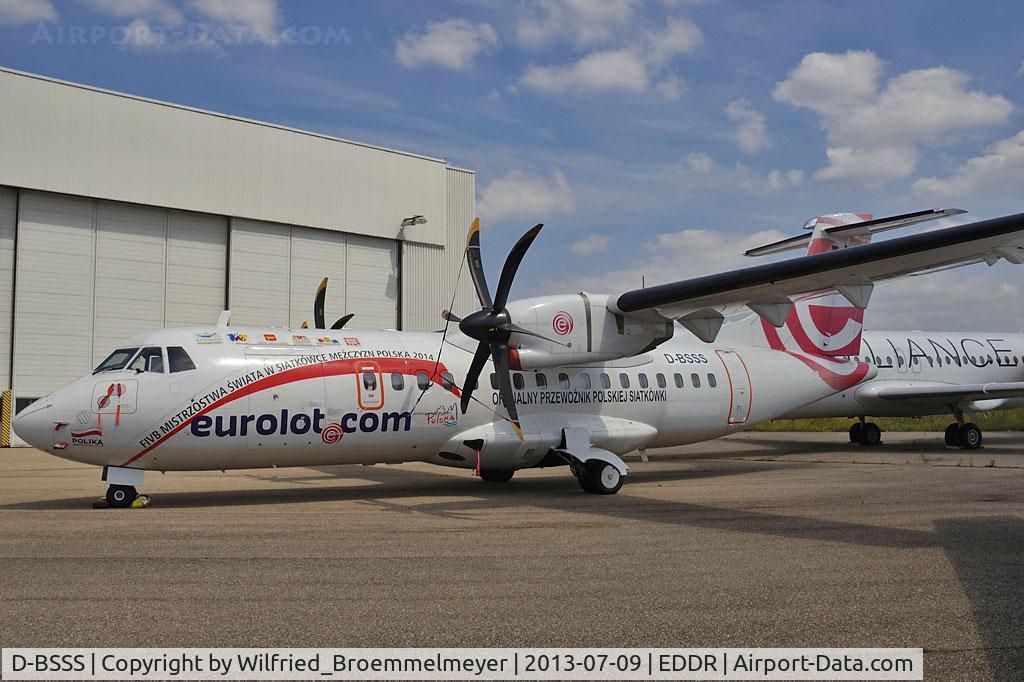D-BSSS, 1999 ATR 42-500 C/N 602, Aircraft is back in German Register after lease to Eurolot.