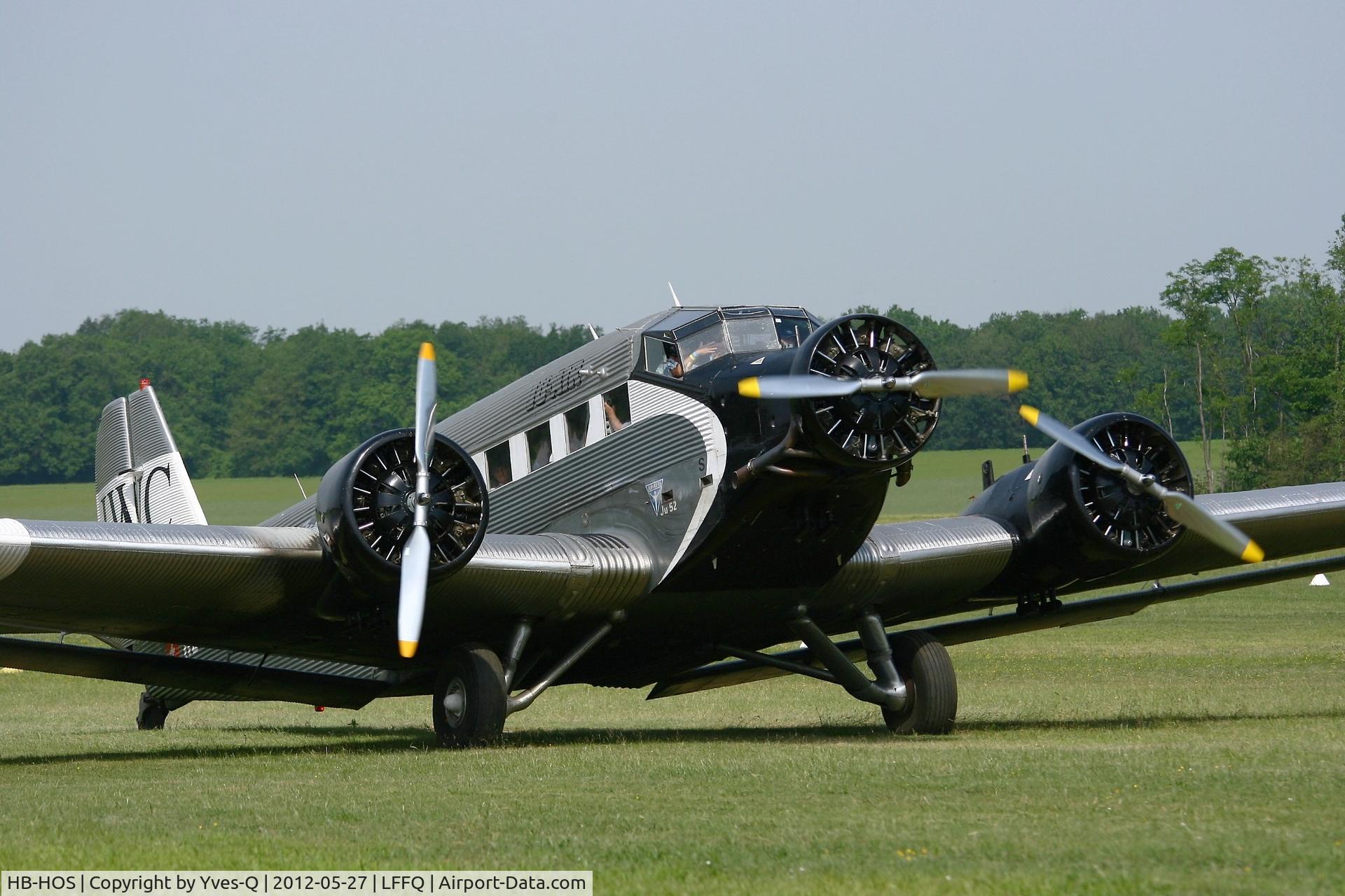 HB-HOS, 1939 Junkers Ju-52/3m g4e C/N 6580, Junkers Ju-52 3m g4e, La Ferte-Alais Airfield (LFFQ) Air show 2012