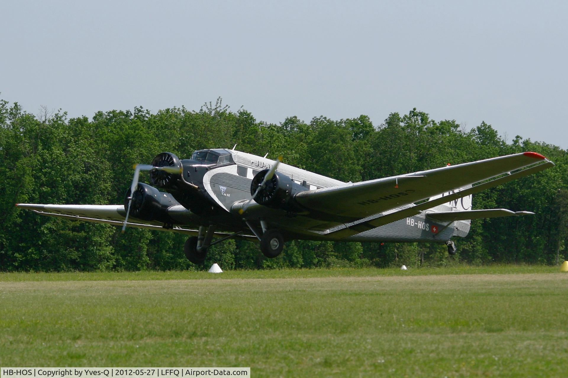 HB-HOS, 1939 Junkers Ju-52/3m g4e C/N 6580, Junkers Ju-52 3m g4e, La Ferte-Alais Airfield (LFFQ) Air show 2012