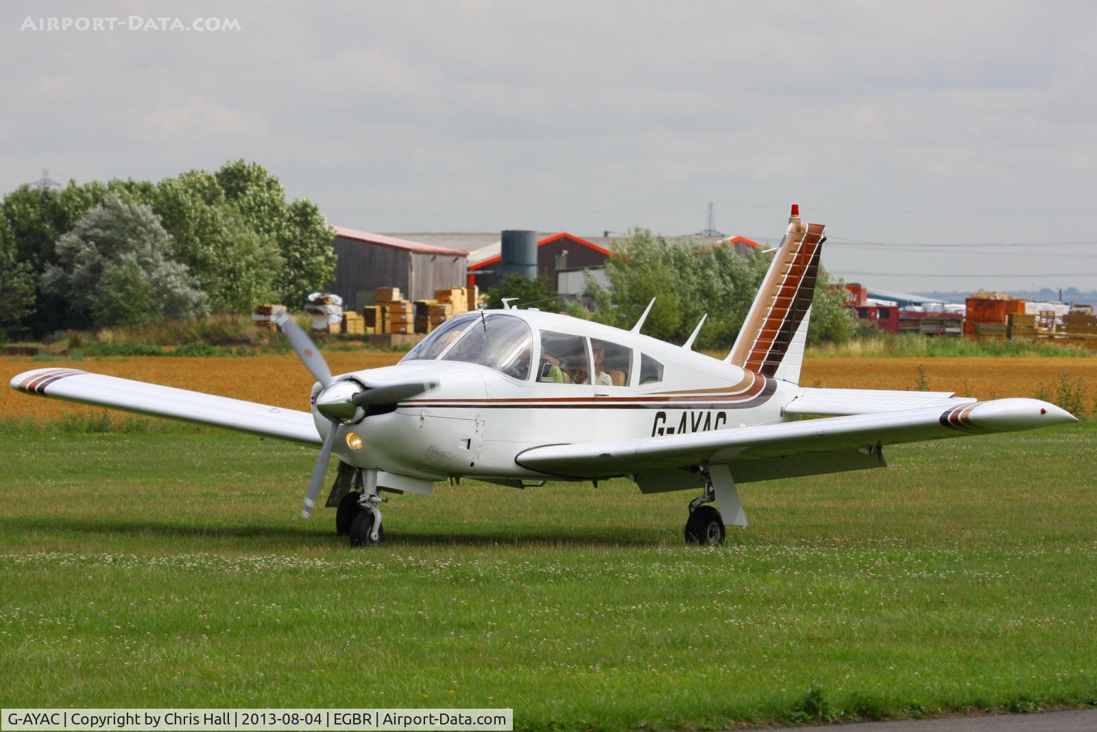 G-AYAC, 1969 Piper PA-28R-200 Cherokee Arrow C/N 28R-35606, at Breighton's Summer Fly-in
