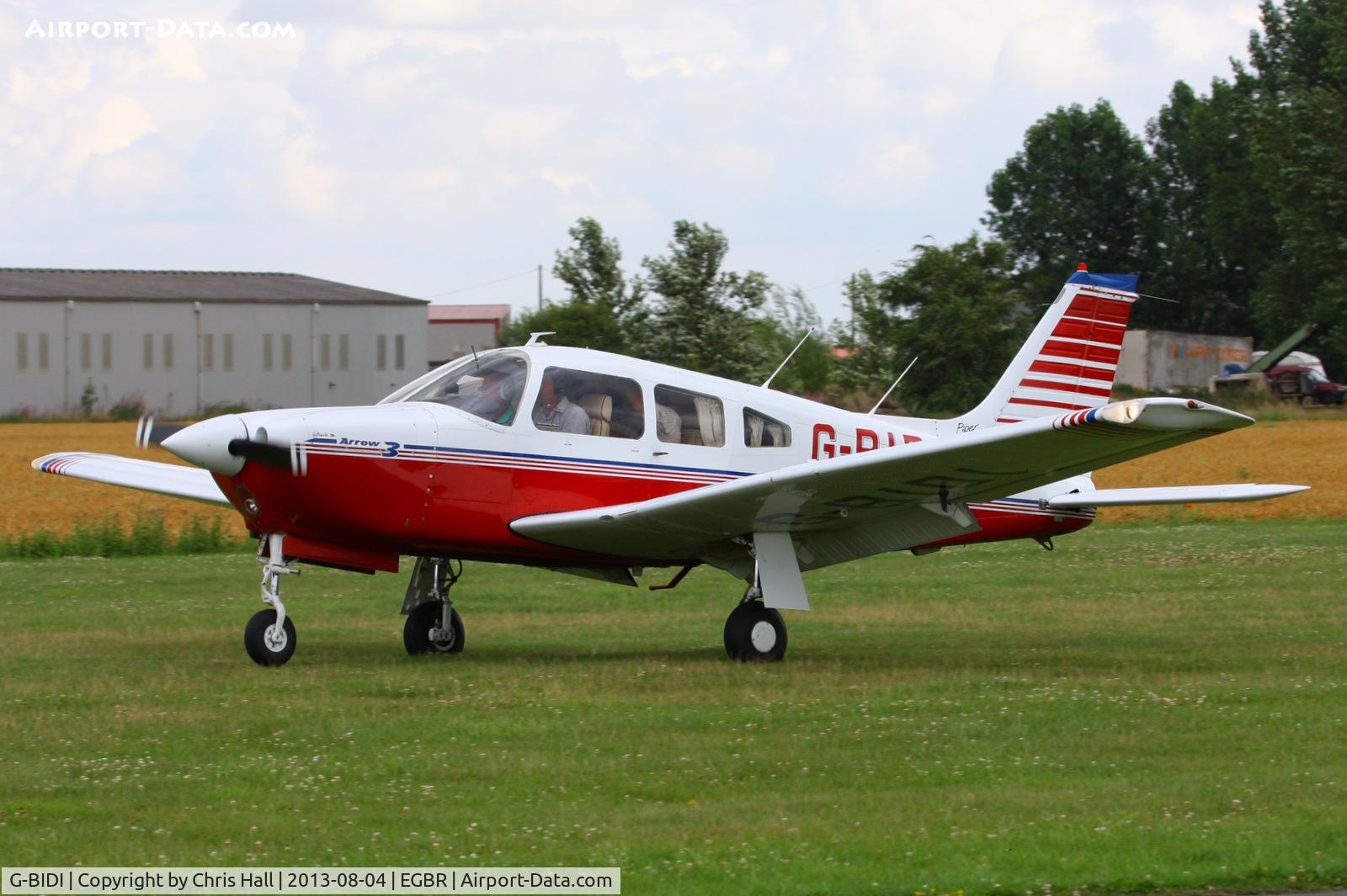 G-BIDI, 1978 Piper PA-28R-201 Cherokee Arrow III C/N 28R-7837135, at Breighton's Summer Fly-in