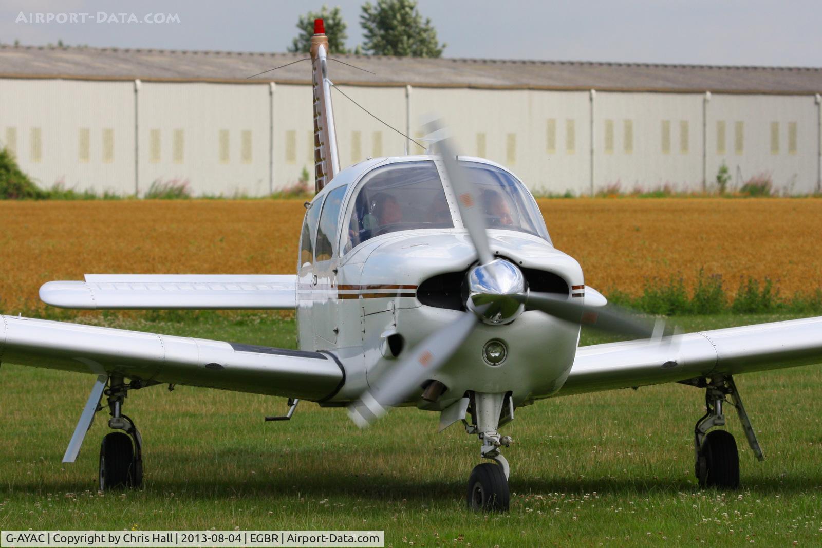 G-AYAC, 1969 Piper PA-28R-200 Cherokee Arrow C/N 28R-35606, at Breighton's Summer Fly-in
