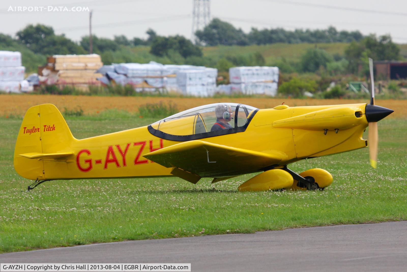 G-AYZH, 2007 Taylor JT-2 Titch C/N PFA 060-1316, displaying at Breighton's Summer Fly-in