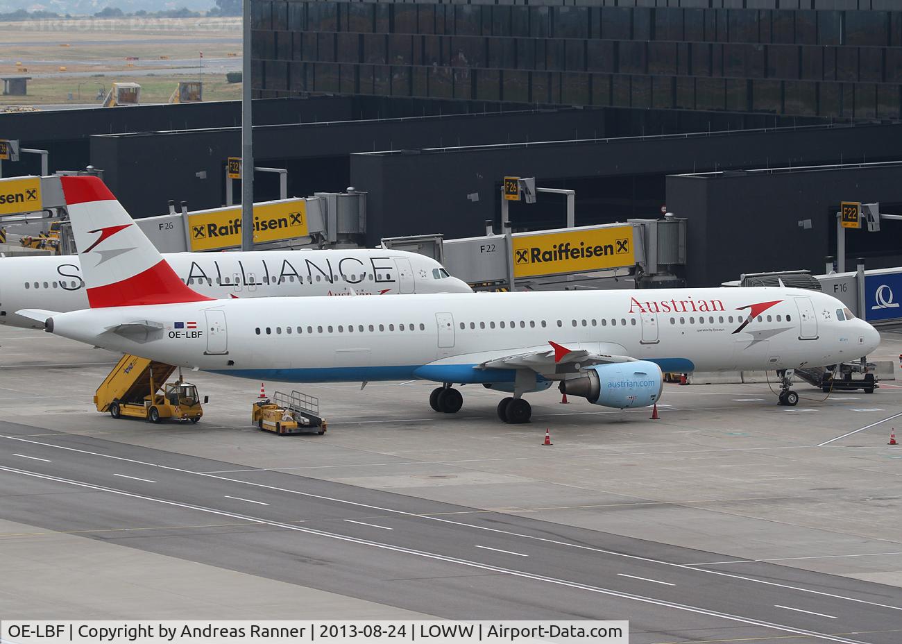 OE-LBF, 2001 Airbus A321-211 C/N 1458, Austrian Airlines A321
