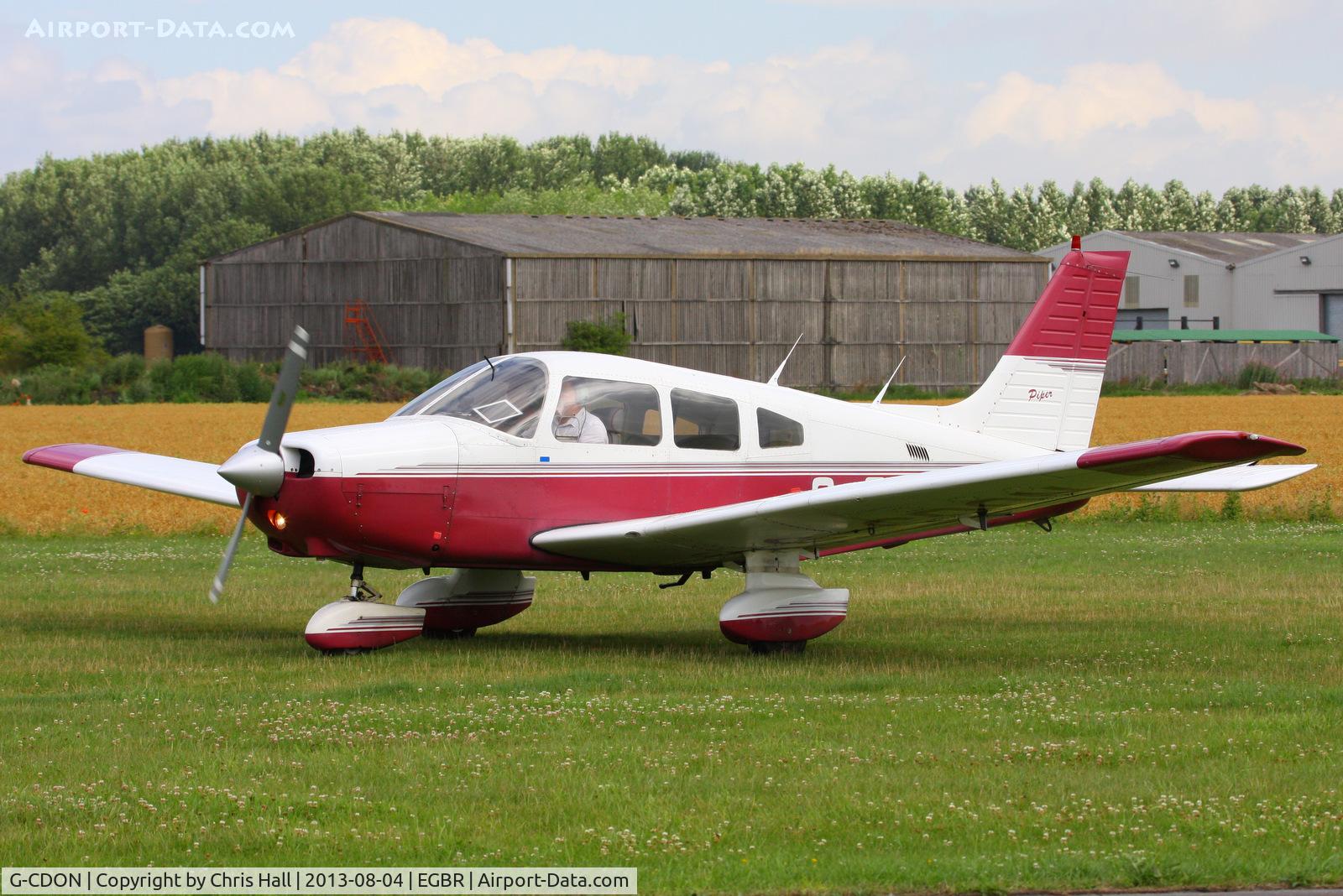 G-CDON, 1982 Piper PA-28-161 Cherokee Warrior II C/N 28-8216185, at Breighton's Summer Fly-in